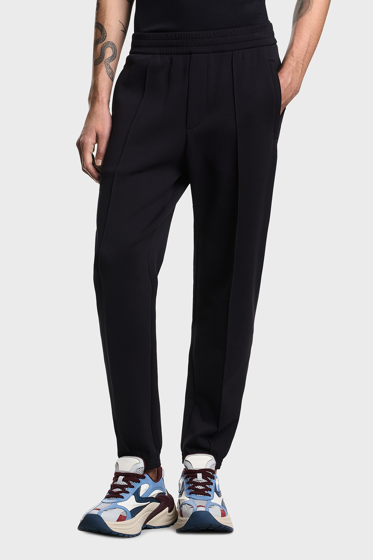 Emporio Armani Pamuklu Regular Fit Yüksek Bel Erkek Pantolon EM004542 AF10013 UB118 LACİVERT