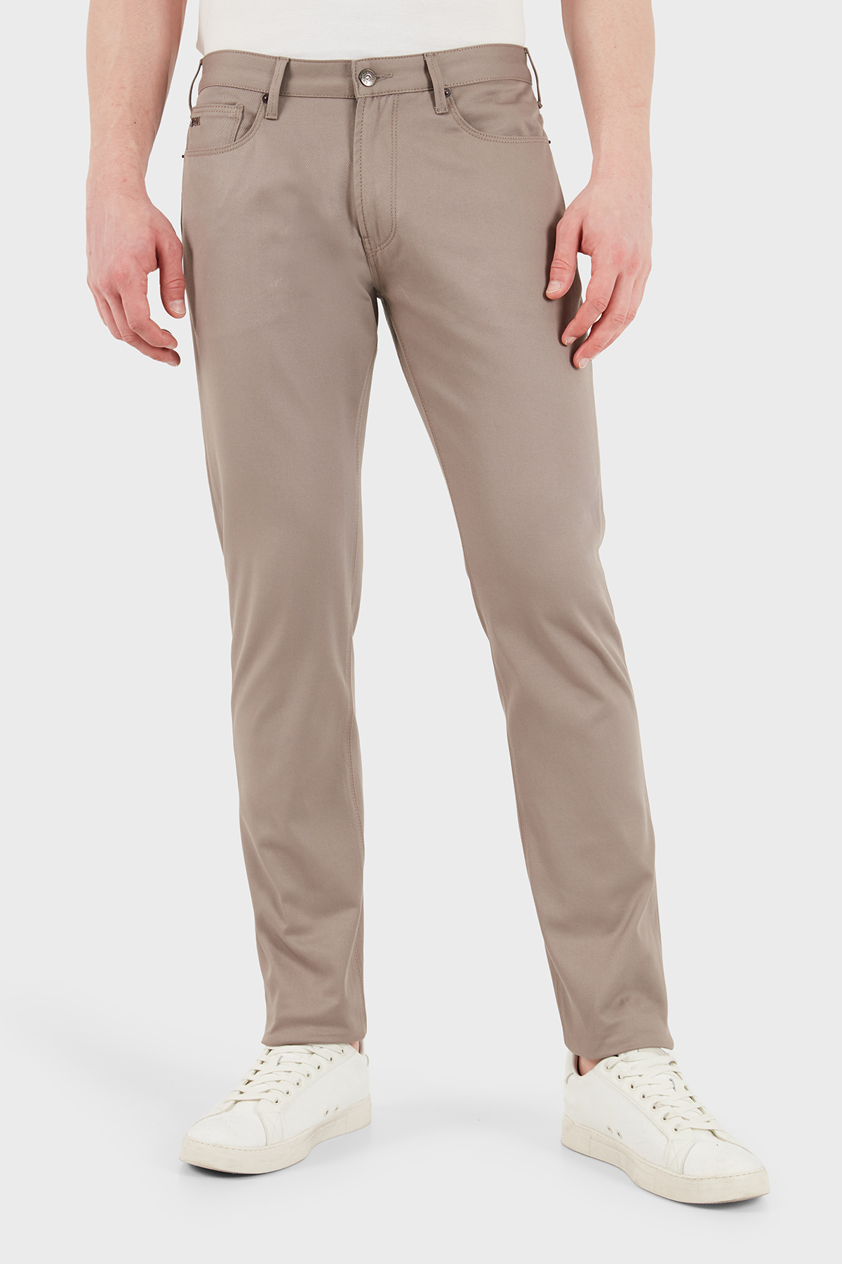 Emporio Armani Pamuklu Slim Fit Düşük Bel Jeans Erkek Kot Pantolon EM000121 AF23021 U6107 GRİ