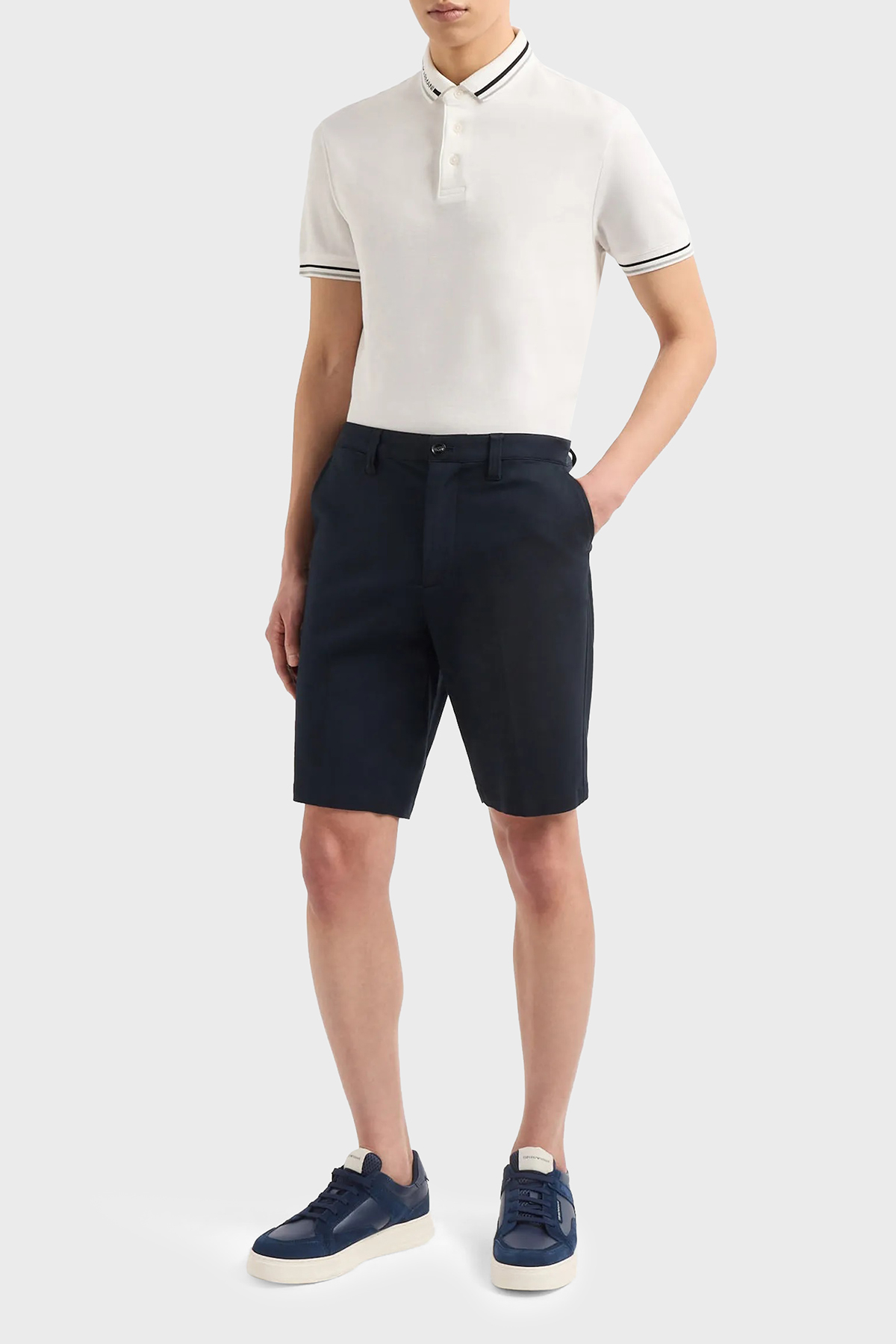 Emporio Armani Pamuklu Yüksek Bel Regular Fit Erkek Short 8N1PB3 1NGCZ 0920 LACİVERT