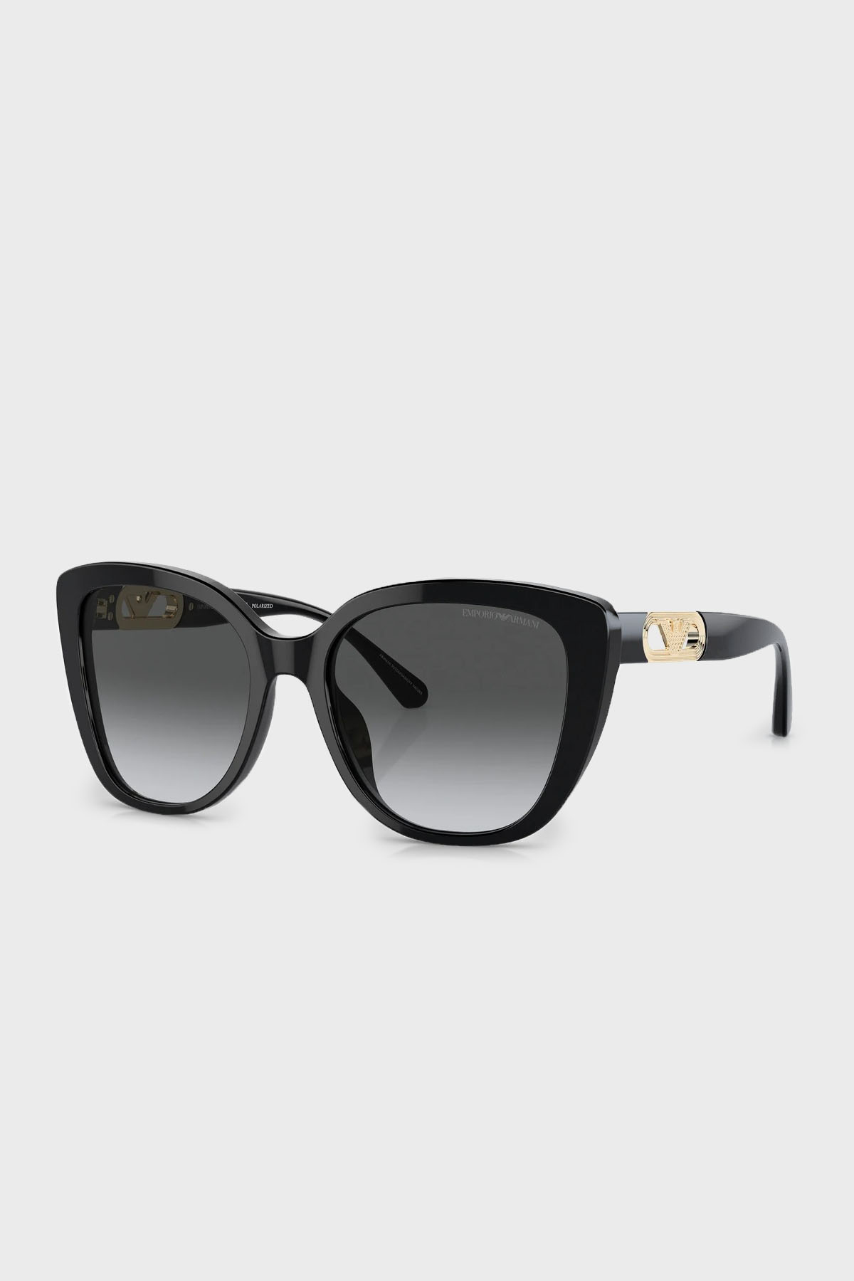 Emporio Armani Polarize Güneş Kadın Gözlük 0EA4214U 50178G 54 Parlak Siyah-Degrade Gri