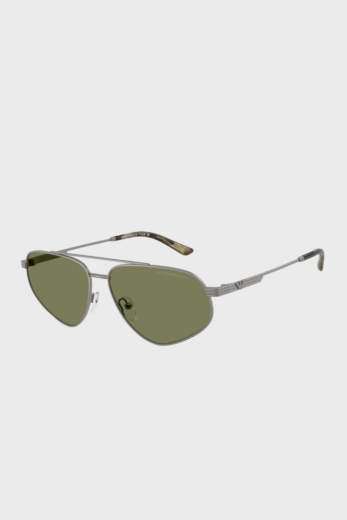 Emporio Armani Polikarbon Güneş Erkek Gözlük 0EA2156 30032A 59 Mat Tunç Gri-Yeşil