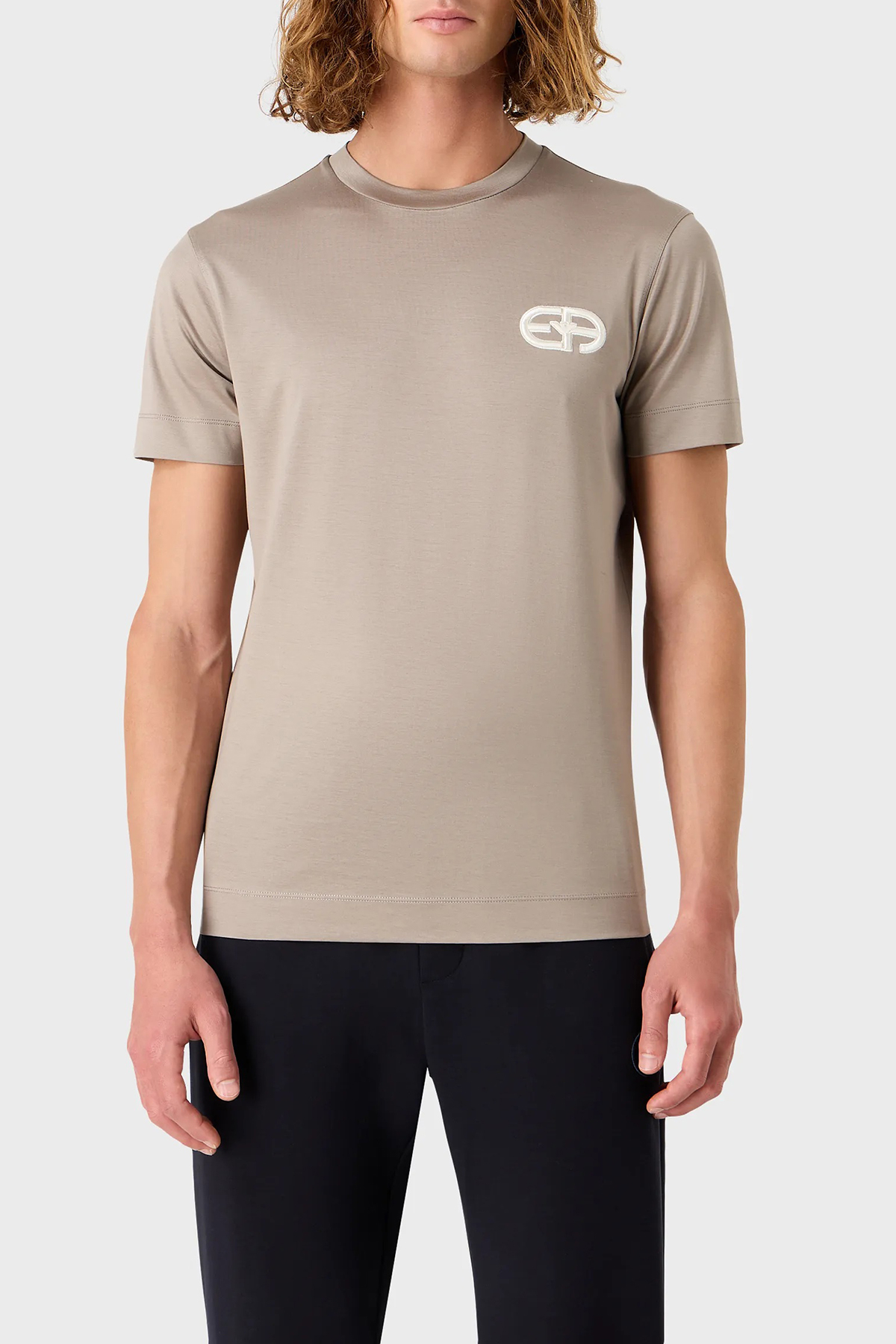 Emporio Armani Regular Fit Bisiklet Yaka Erkek T Shirt 8N1TF5 1JUVZ 0643 VİZON