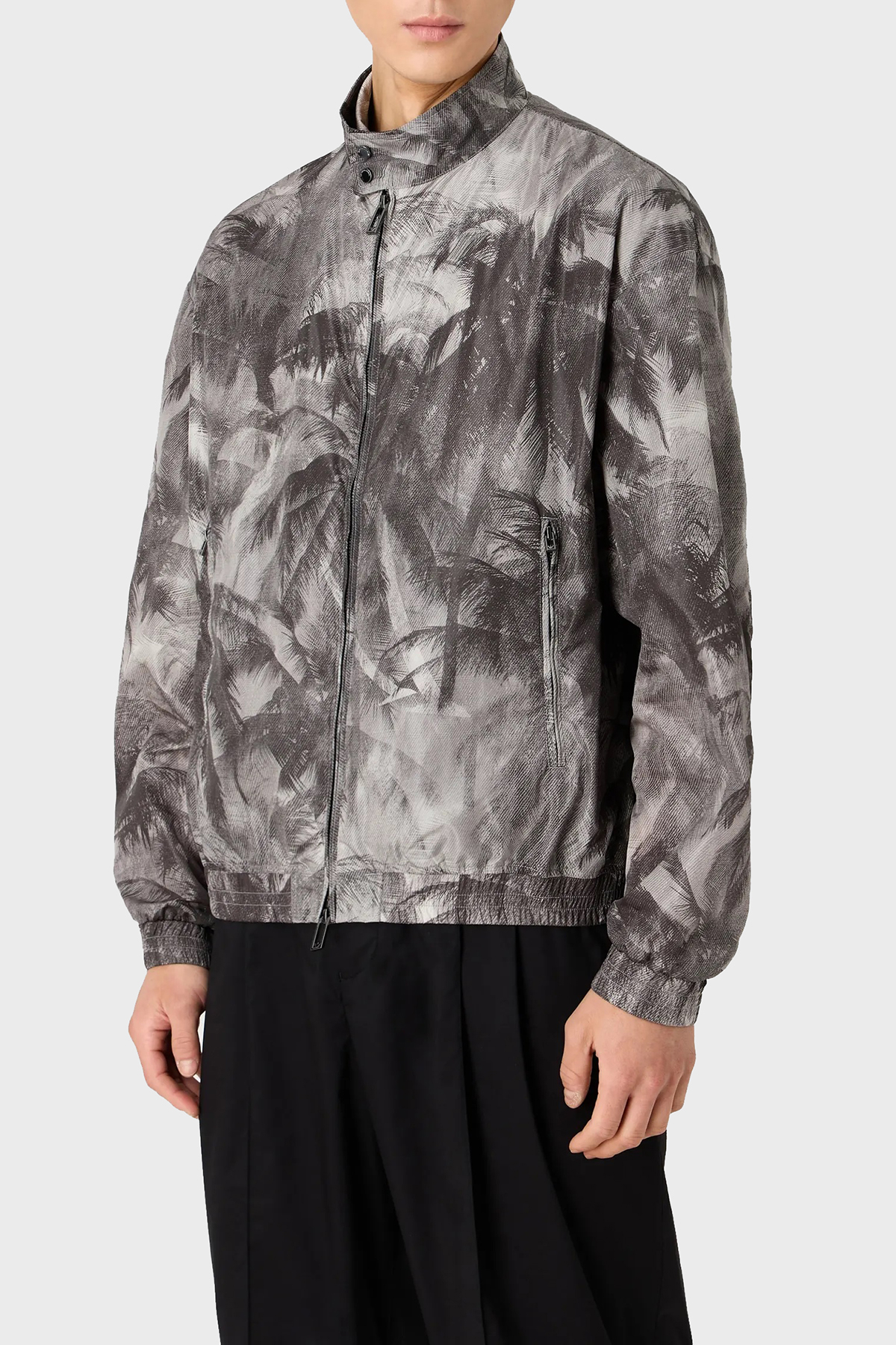 Emporio Armani Regular Fit Dik Yaka Mevsimlik Erkek Mont 3D1BH9 1NTDZ F617 GRİ
