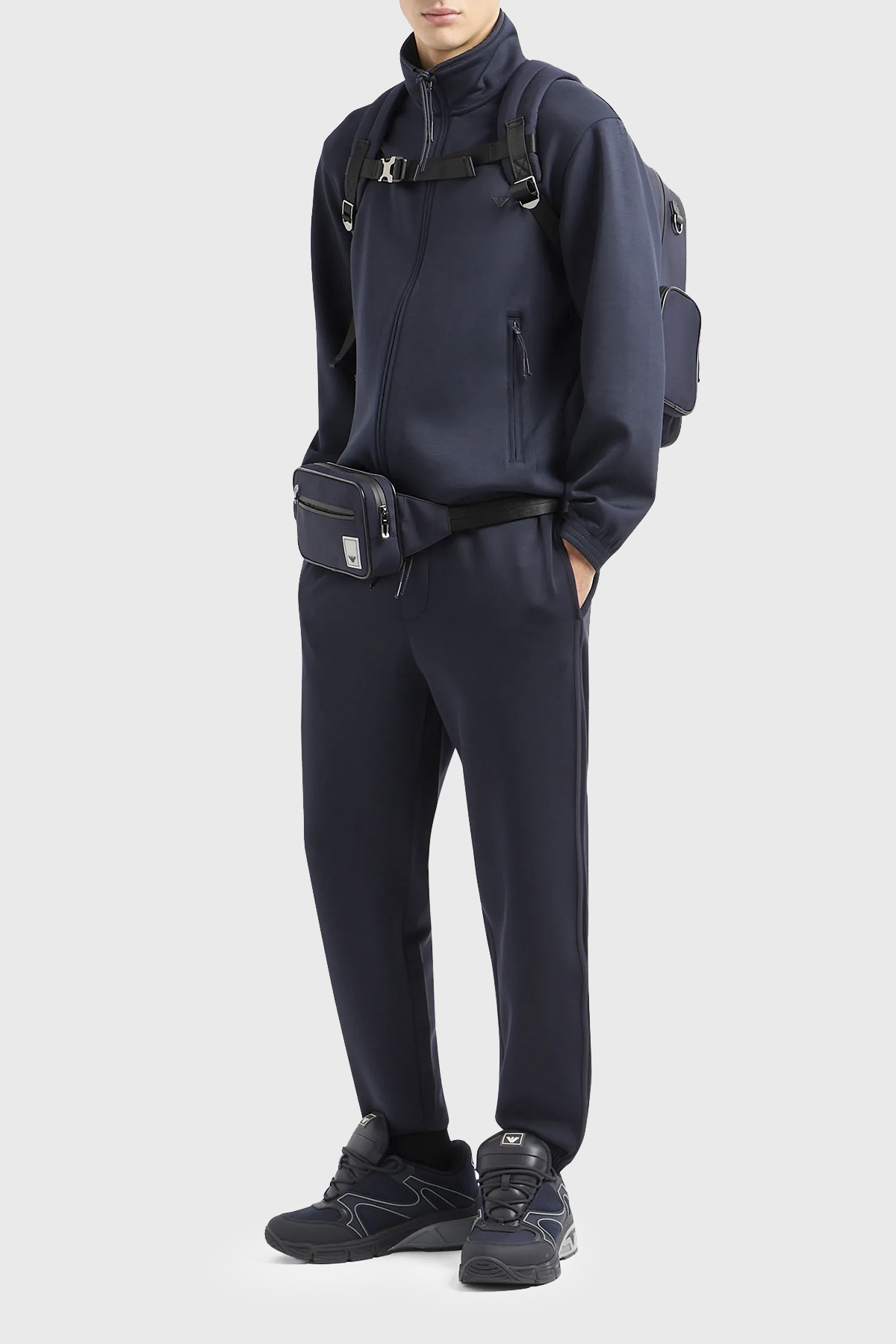 Emporio Armani Regular Fit Jogger Spor Erkek Pantolon EM000084 AF10103 UB118 LACİVERT