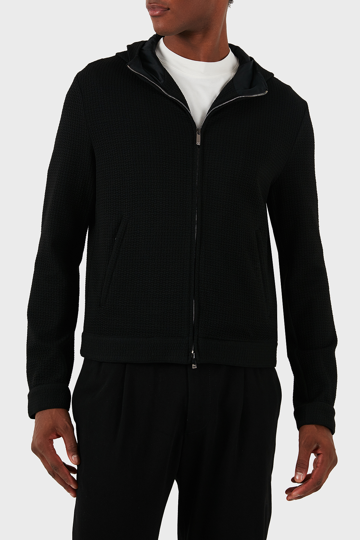Emporio Armani Regular Fit Kapüşonlu Erkek Sweat EM000028 TE11235 UC001 SİYAH