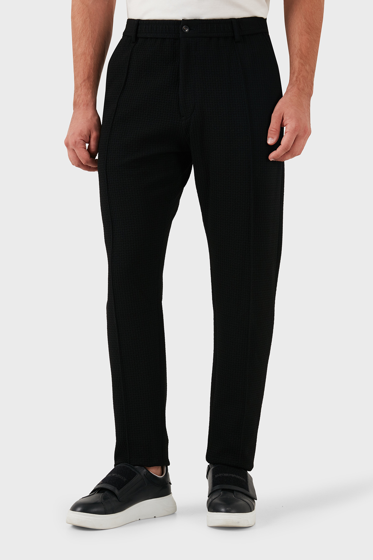Emporio Armani Regular Fit Normal Bel Düz Paça Erkek Pantolon EM000440 TE11235 UC001 SİYAH