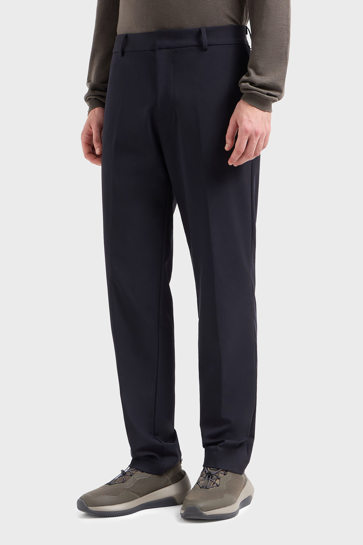 Emporio Armani Regular Fit Normal Bel Düz Paça Esnek Erkek Pantolon EM001505 AF10047 UB118 LACİVERT