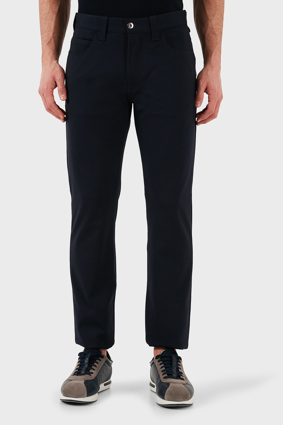 Emporio Armani Slim Fit Normal Bel Düz Paça Jeans Erkek Kot Pantolon EM001713 TE11112 UB081 LACİVERT