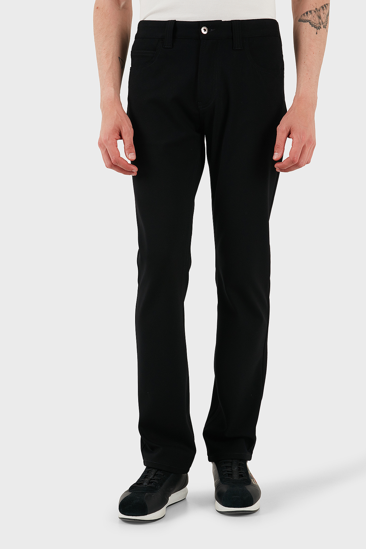 Emporio Armani Slim Fit Normal Bel Düz Paça Jeans Erkek Kot Pantolon EM001713 TE11112 UC001 SİYAH