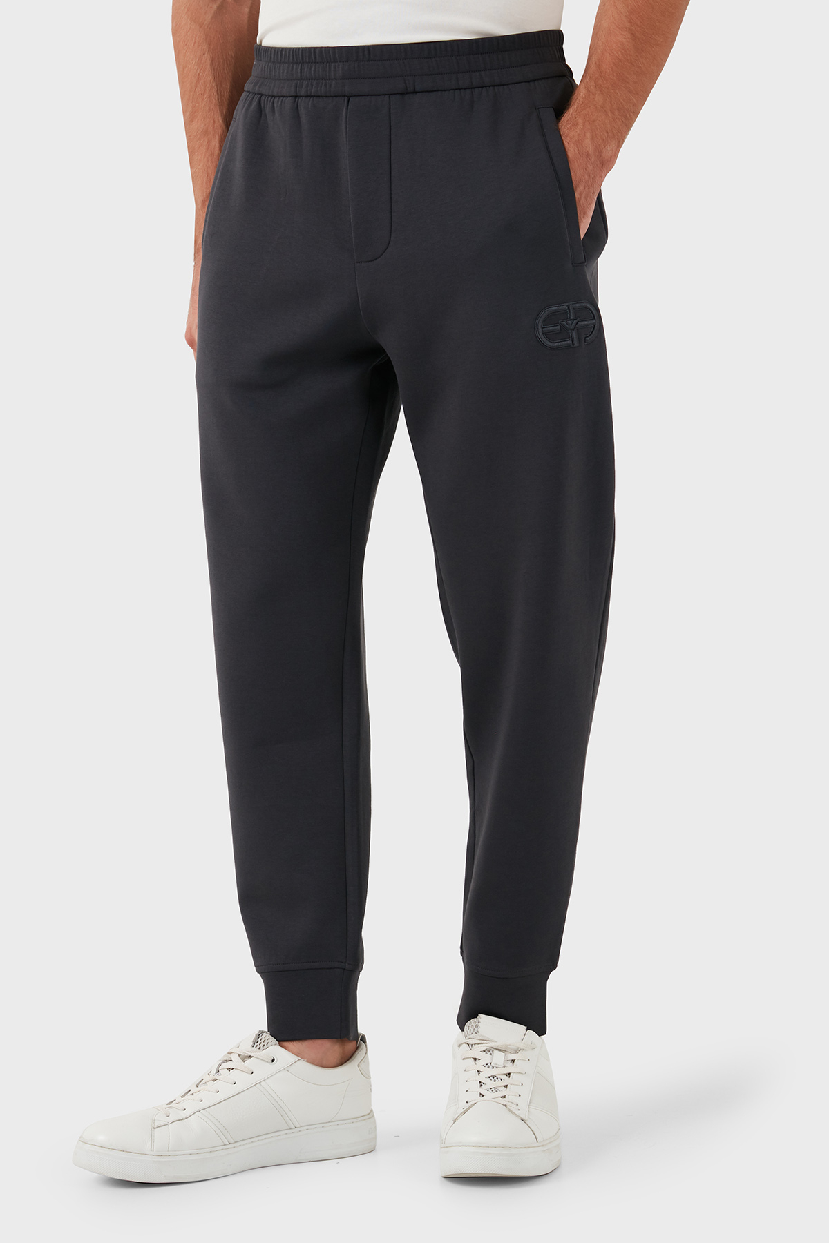 Emporio Armani Slim Fit Pamuklu Logolu Beli Lastikli Cepli Erkek Pantolon 8N1PT0 1JHSZ 0842 ANTRASİT