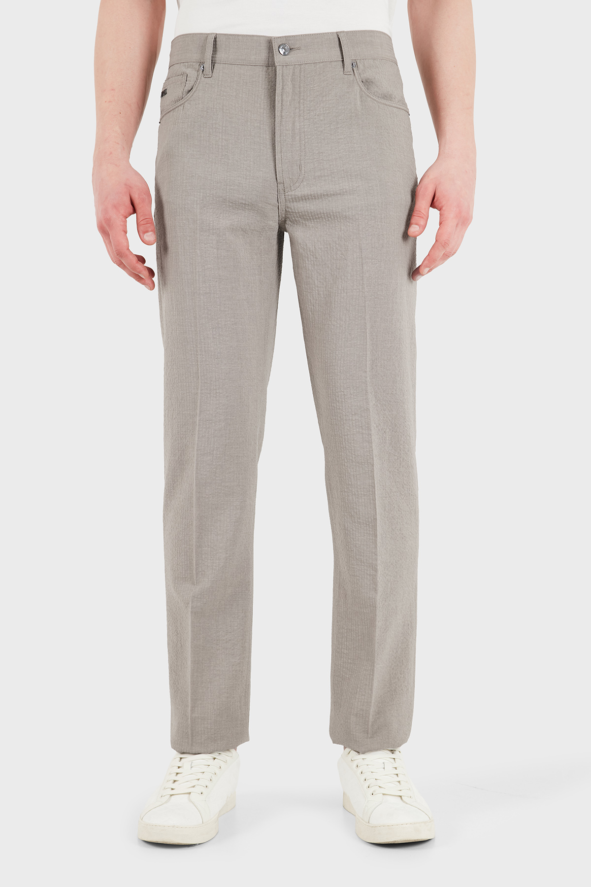 Emporio Armani Straight Fit Normal Bel Düz Paça Erkek Pantolon EM000763 AF13674 U6161 HAKİ