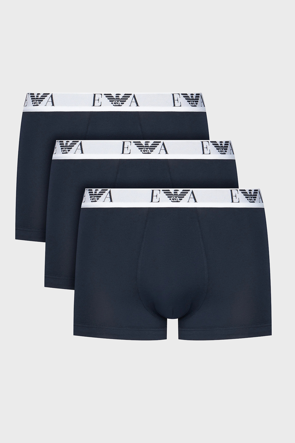Emporio Armani Streç Pamuklu 3 Pack Erkek Boxer EM000259 AF14131 MB139 LACİVERT