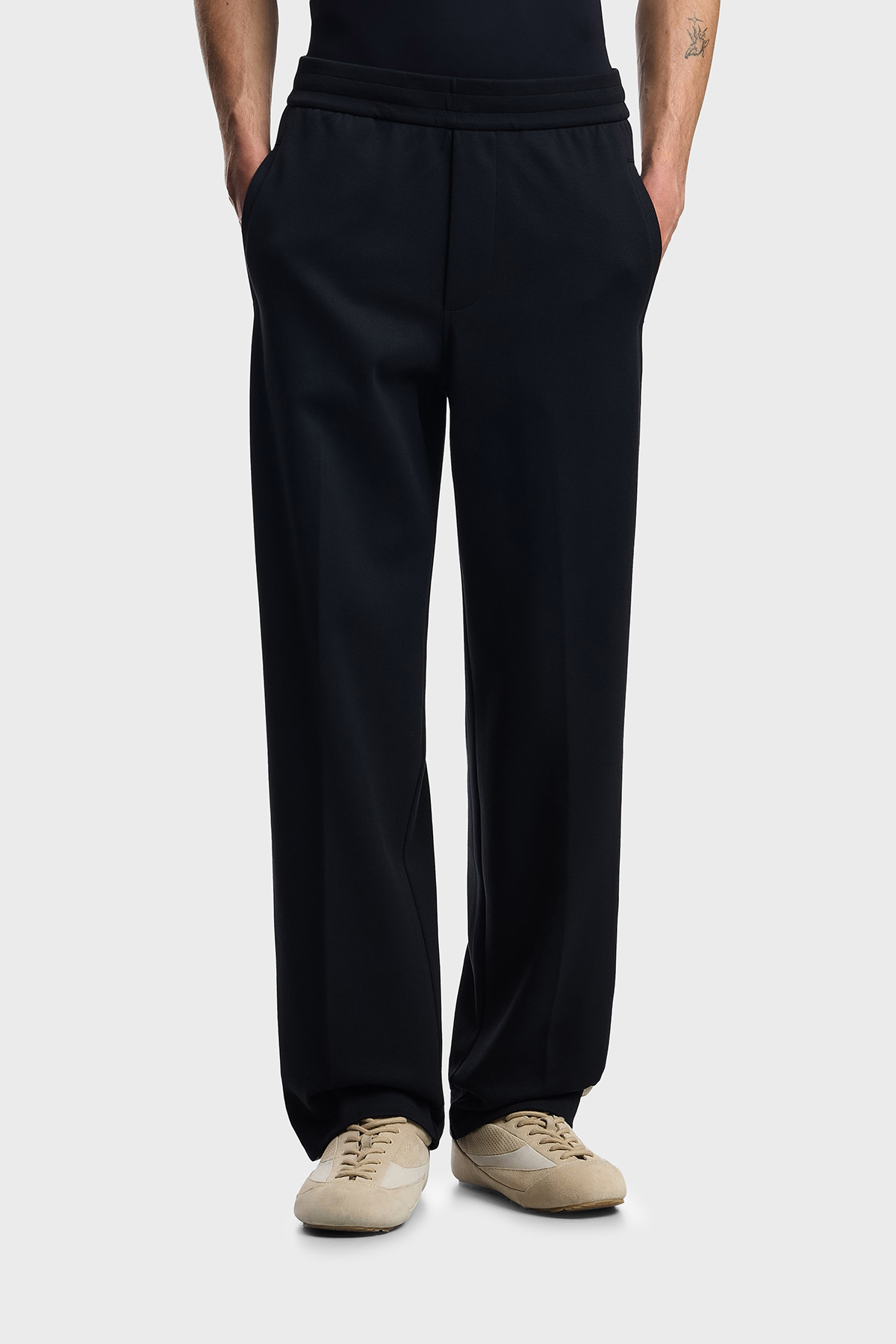 Emporio Armani Streç Pamuklu Regular Fit Normal Bel Bol Paça Jogger Erkek Pantolon EM002873 AF13488 UB118 LACİVERT