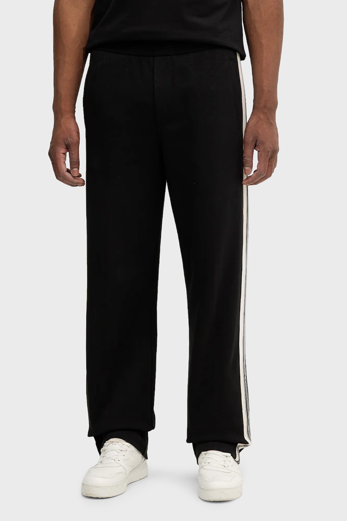 Emporio Armani Streç Pamuklu Regular Fit Normal Bel Bol Paça Jogger Erkek Pantolon EM002873 AF13488 UC001 SİYAH