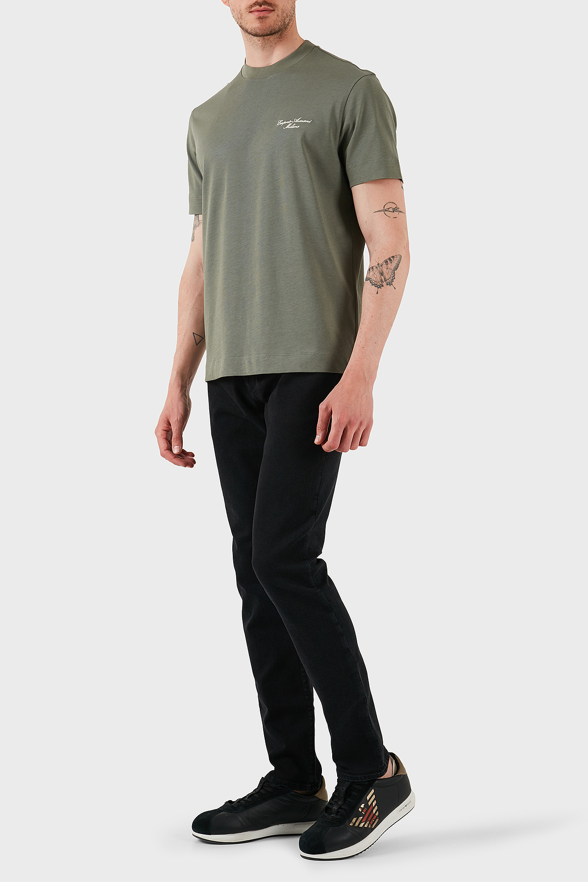 Emporio Armani Streç Pamuklu Regular Fit Normal Bel Düz Paça Jeans Erkek Kot Pantolon EM000121 AF14119 M8001 GRİ