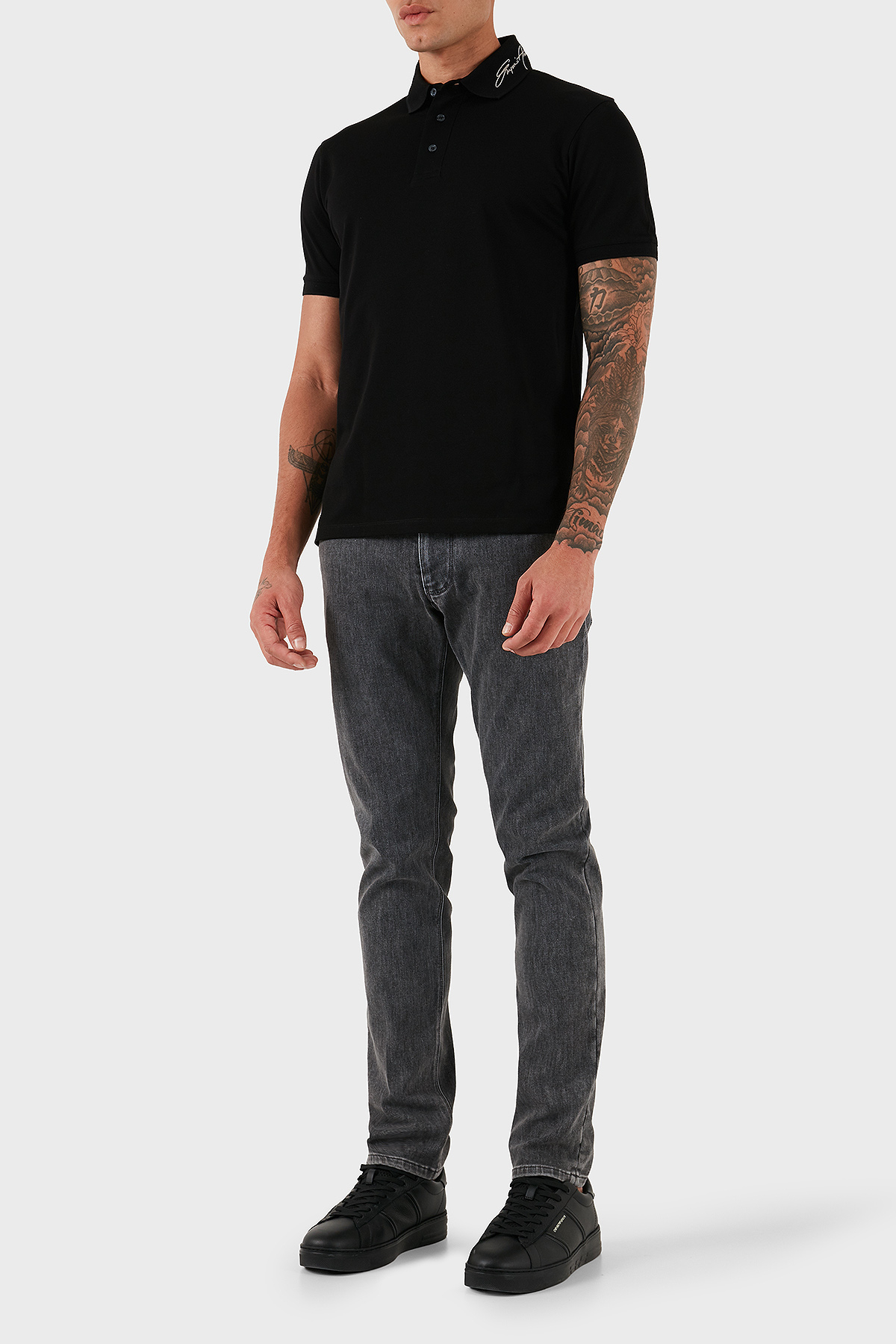 Emporio Armani Streç Pamuklu Skinny Fit Düşük Bel Dar Paça Jeans Erkek Kot Pantolon EM000121 AF17494 M8001 GRİ