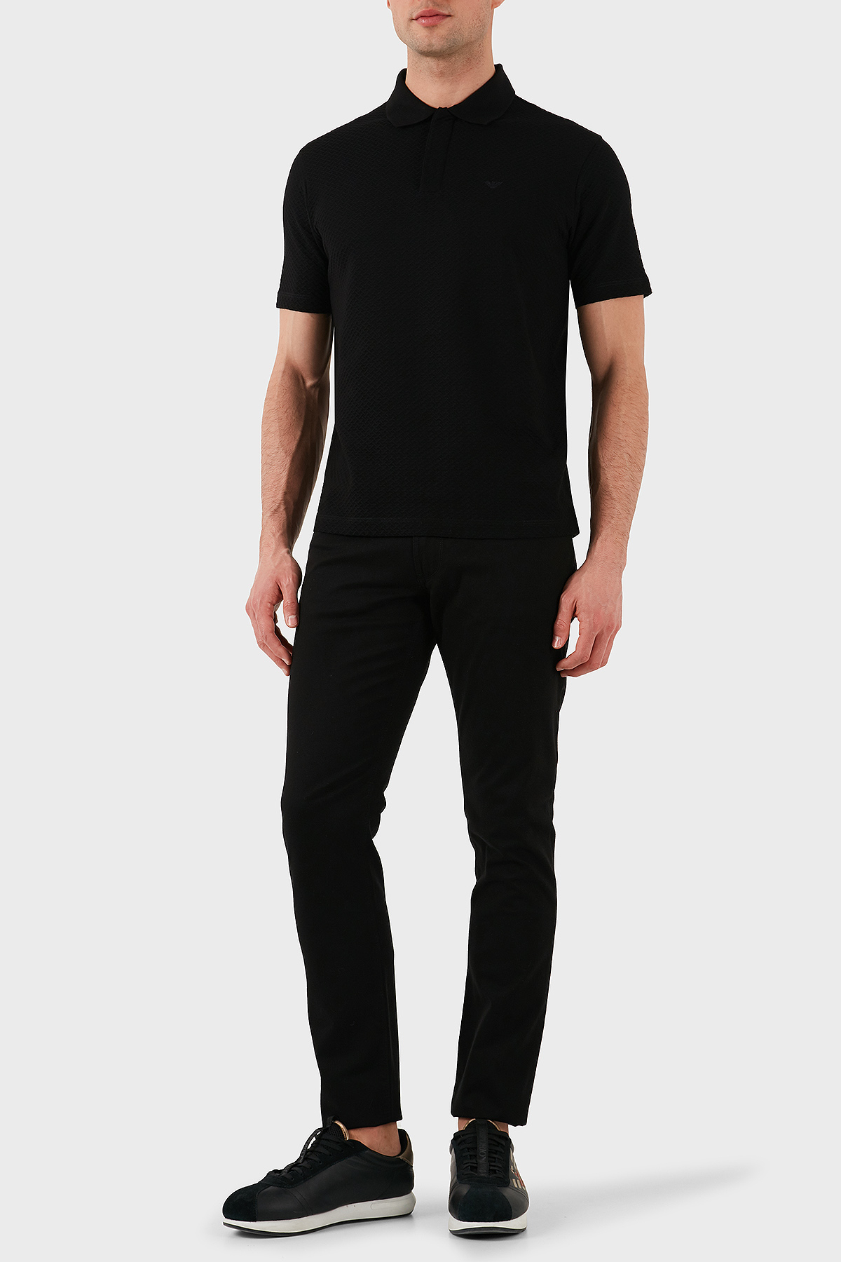 Emporio Armani Streç Pamuklu Slim Fit Düşük Bel Düz Paça Jeans Erkek Kot Pantolon EM000121 AF14123 UC001 SİYAH