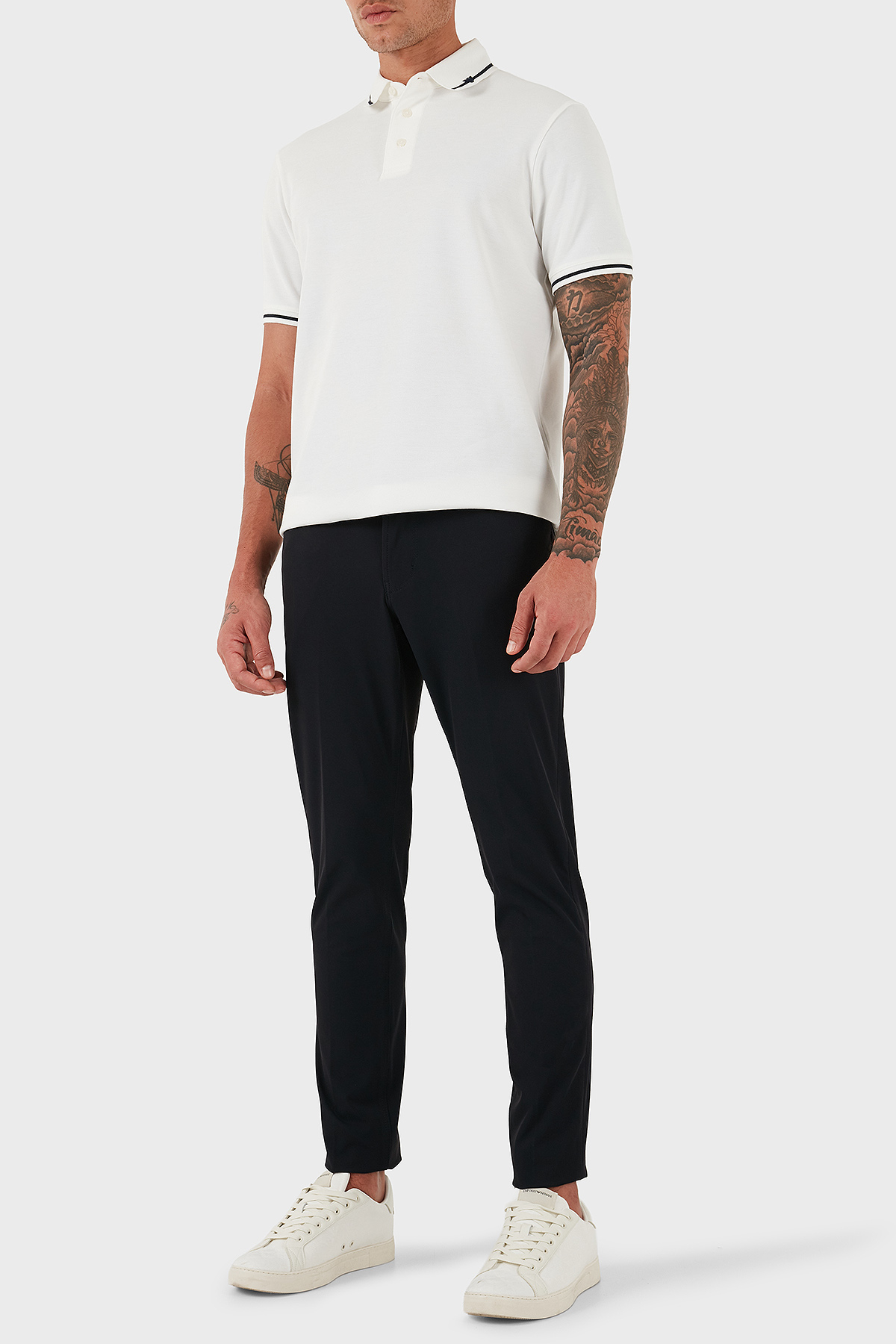 Emporio Armani Streç Slim Fit Normal Bel Dar Paça Erkek Pantolon EM000121 AF18502 UB118 LACİVERT