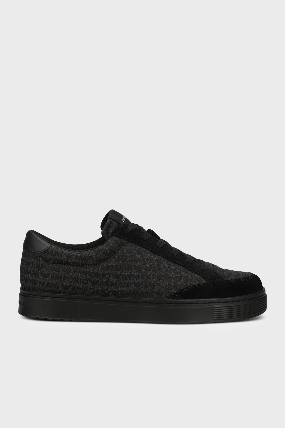 Emporio Armani Tamamı Logolu Sneaker Erkek Ayakkabı EM004782 AF24459 MC406 SİYAH
