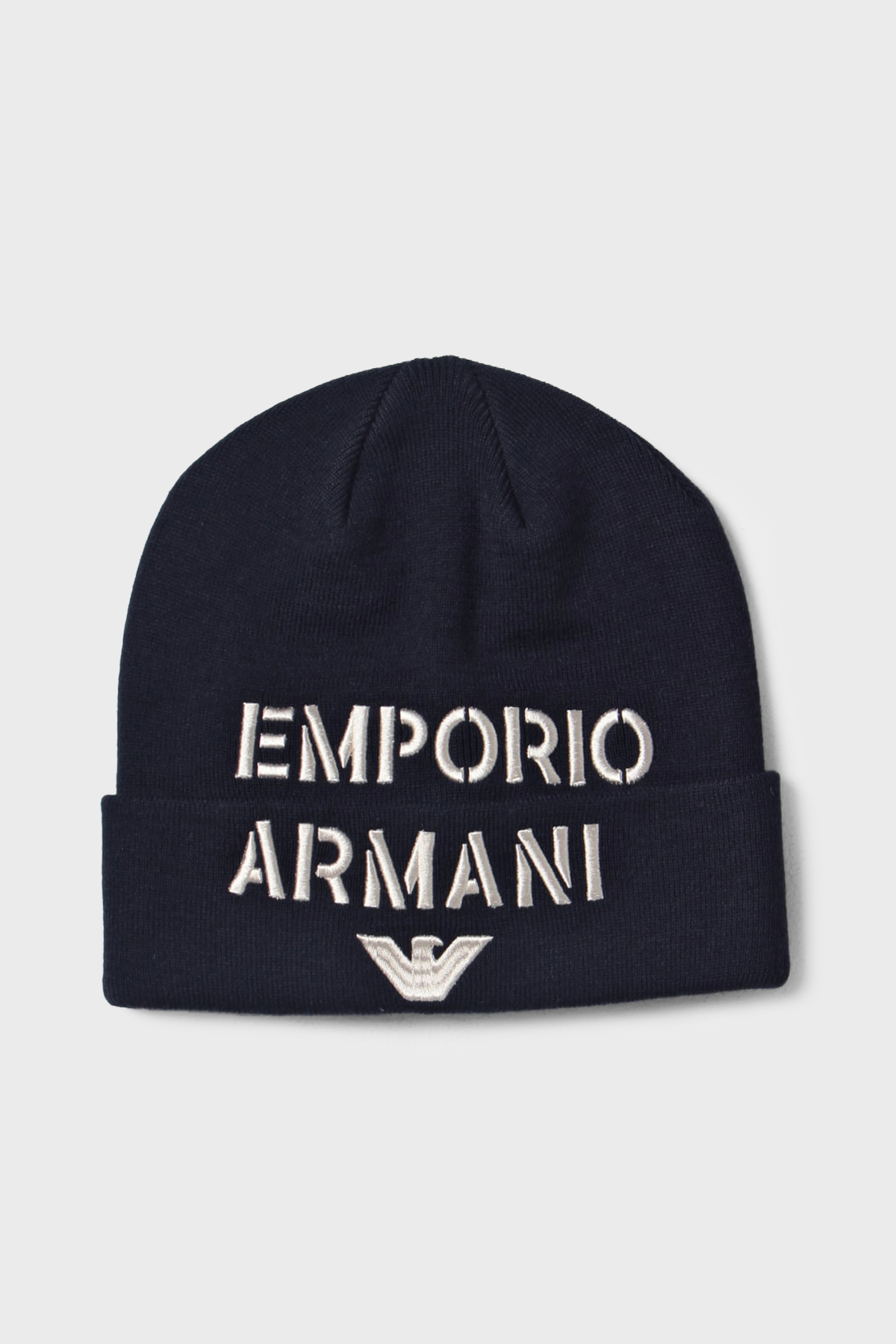 Emporio Armani Yünlü Nakışlı Logolu Erkek Bere 627406 3F570 00035 LACİVERT