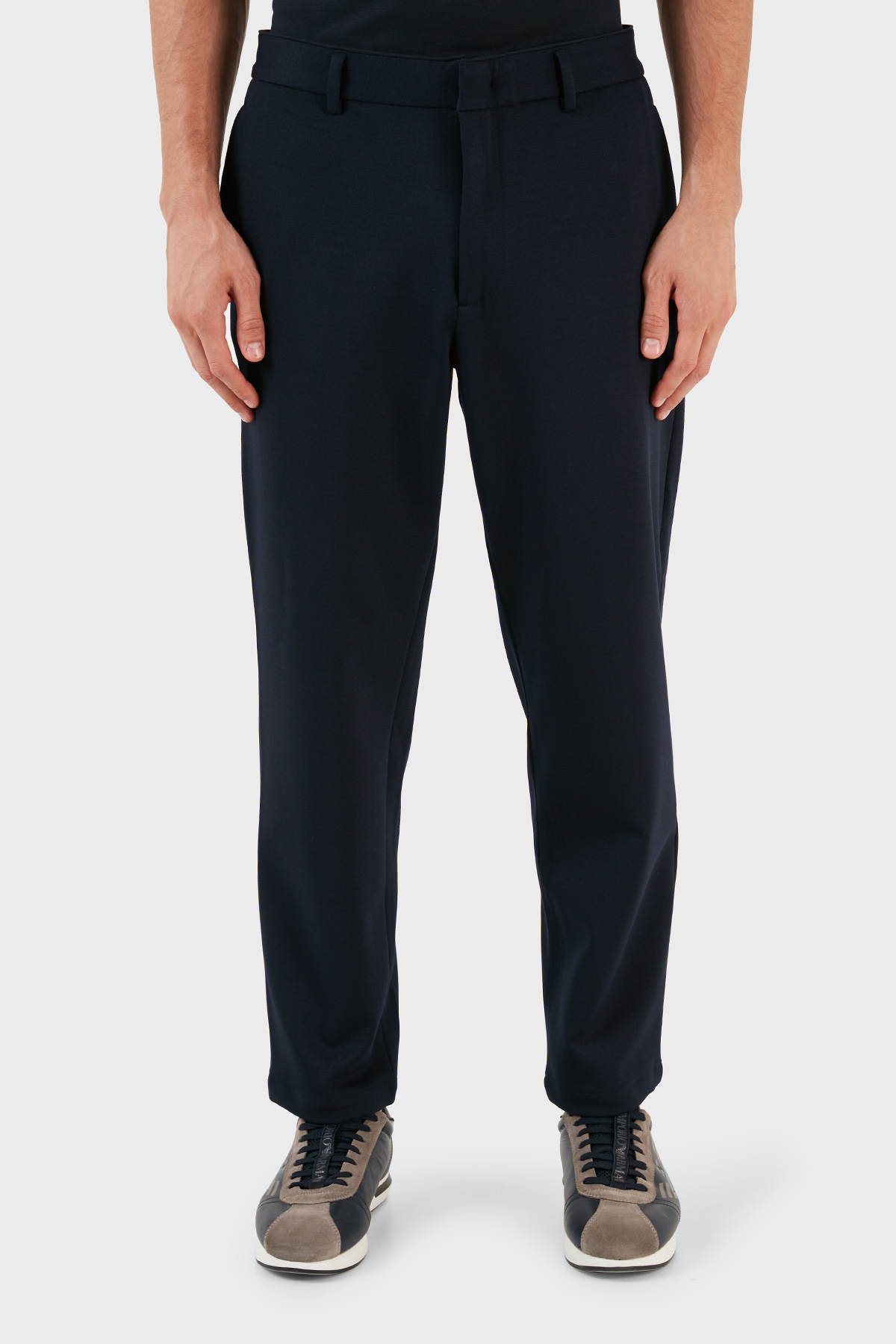 Emporio Armani Yünlü Regular Fit Chino Erkek Pantolon 6R1P62 1JOBZ 09B3 LACİVERT