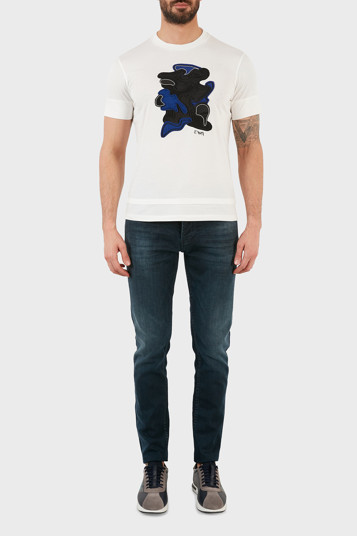 Exxe Pamuklu Skinny Fit Dar Paça Jeans Erkek Kot Pantolon EX1002K006BARTEZ KOYU MAVİ