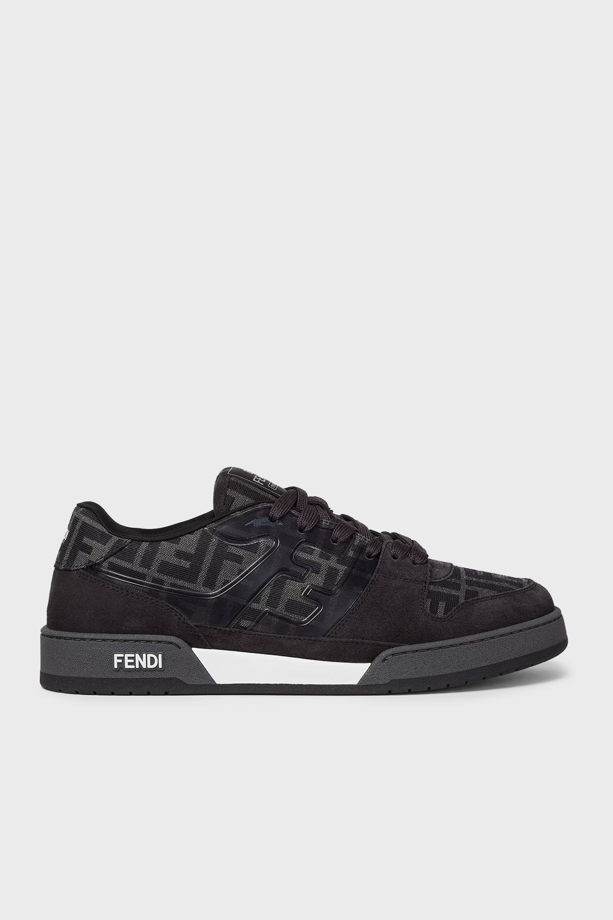Fendi Deri Logolu Sneaker Erkek Ayakkabı 7E1688 AQ6I F1R71 SİYAH-LACİVERT