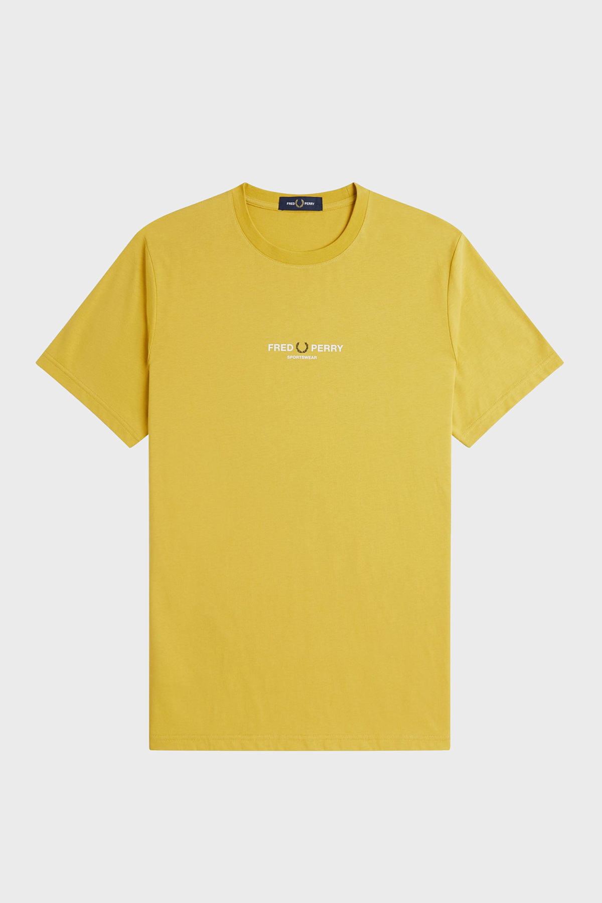 Fred Perry % 100 Pamuk Logolu Regular Fit Bisiklet Yaka Erkek T Shirt M9825 X18 SARI
