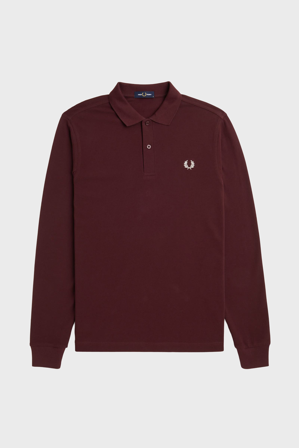 Fred Perry % 100 Pamuk Regular Fit Düğmeli Erkek Polo Yaka Sweat M6006 597 BORDO
