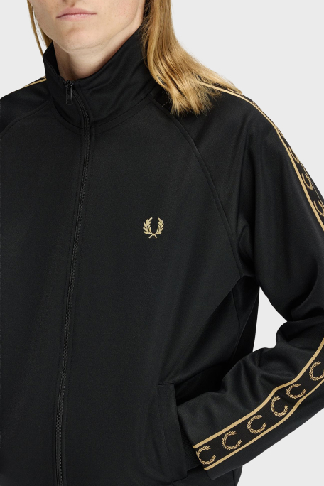 Fred Perry Kontrast Şeritli Logolu Pamuk Karışımlı Regular Fit Dik