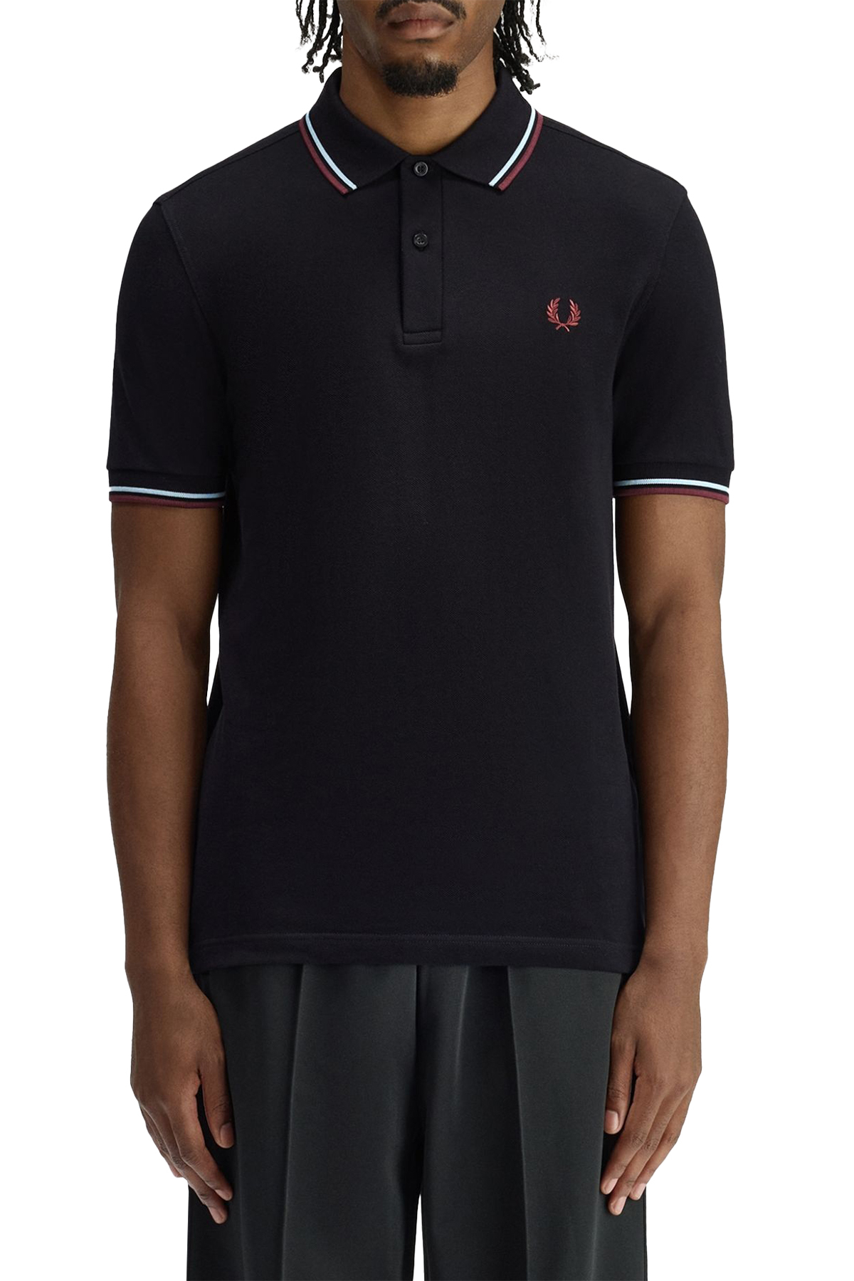 Fred Perry Logolu % 100 Pamuk Regular Fit Düğmeli Erkek Polo M3600P 10B LACİVERT