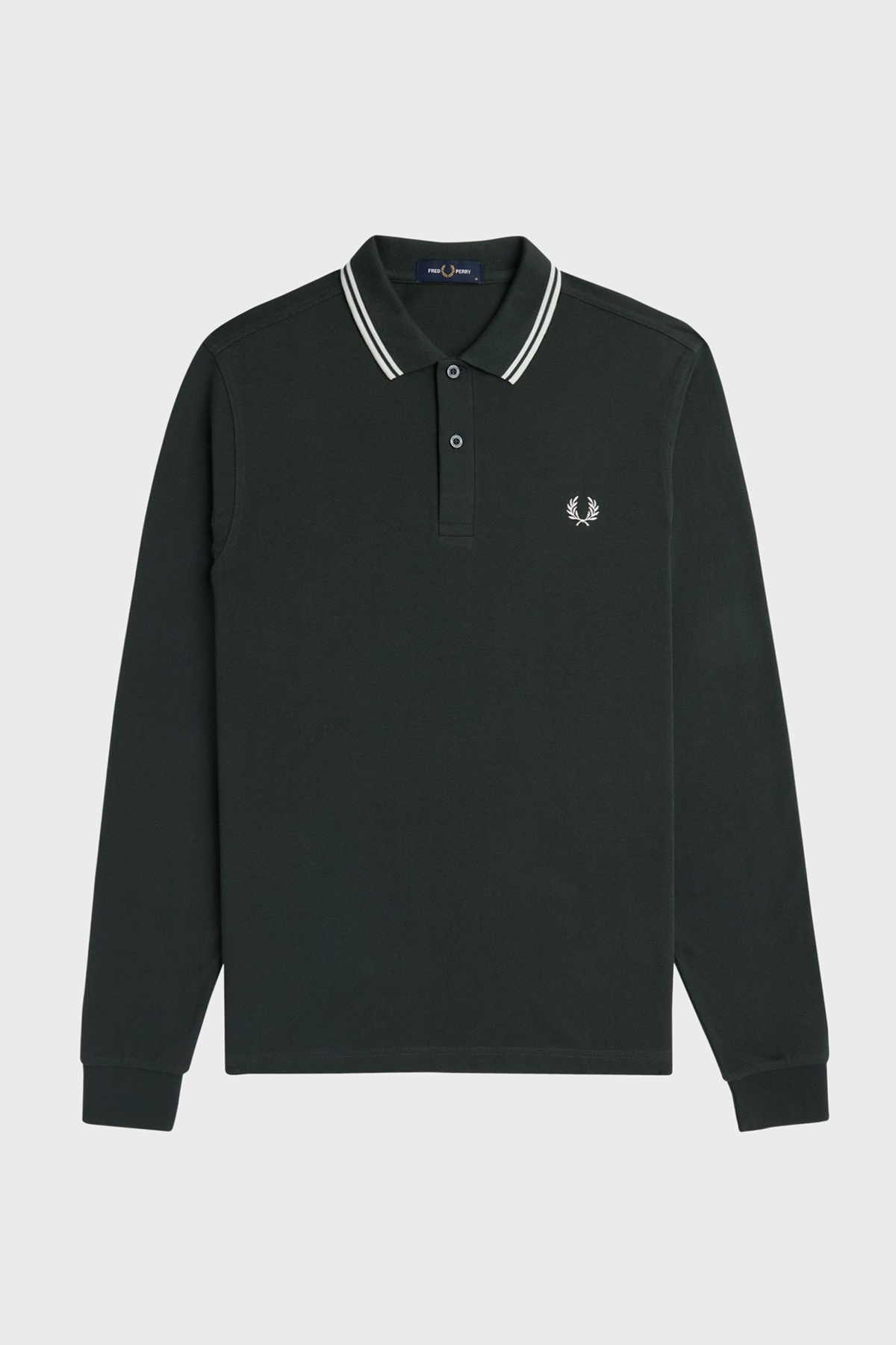 Fred Perry Logolu % 100 Pamuk Regular Fit Düğmeli Erkek Polo Yaka Sweat M3636 T50 HAKİ