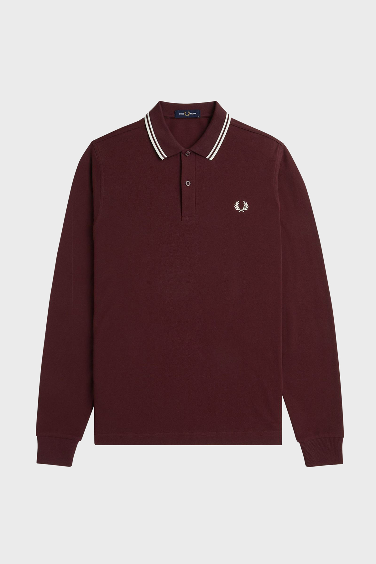 Fred Perry Logolu Pamuklu Regular Fit Düğmeli Erkek Polo Yaka Sweat M3636 597 BORDO