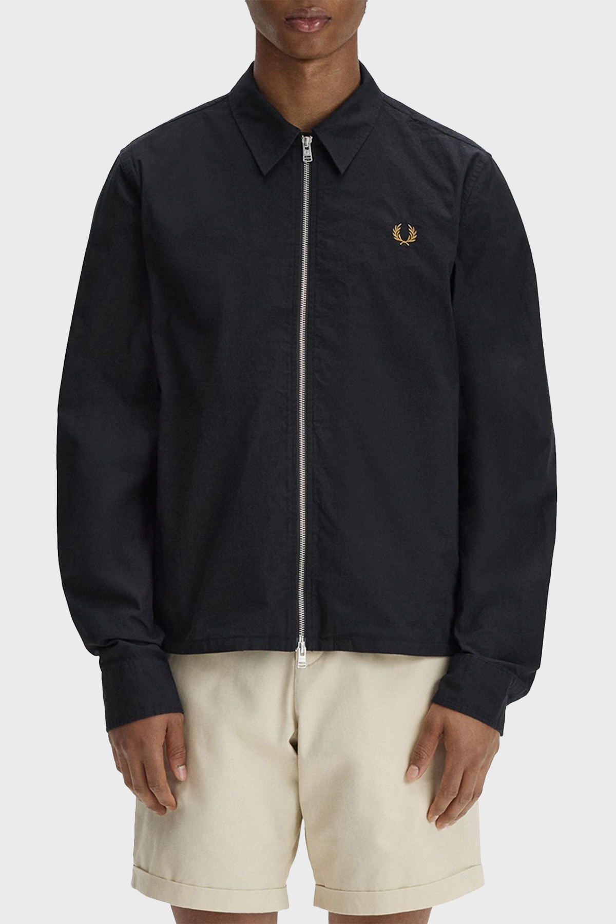 Fred Perry Logolu Regular Fit Klasik Yaka Mevsimlik Erkek Mont M2428 102 SİYAH