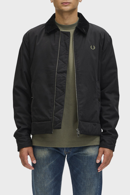 Fred Perry Pamuklu Regular Fit Kadife Yaka Logolu Erkek Mont J8535