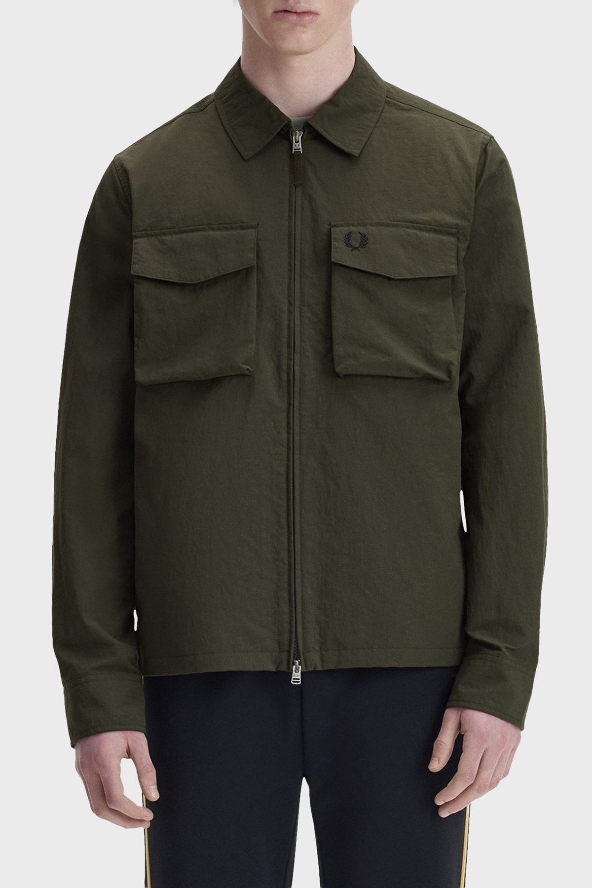Fred Perry Regular Fit Ceket Yaka Cep Detay Erkek Mont M2402 408 HAKİ