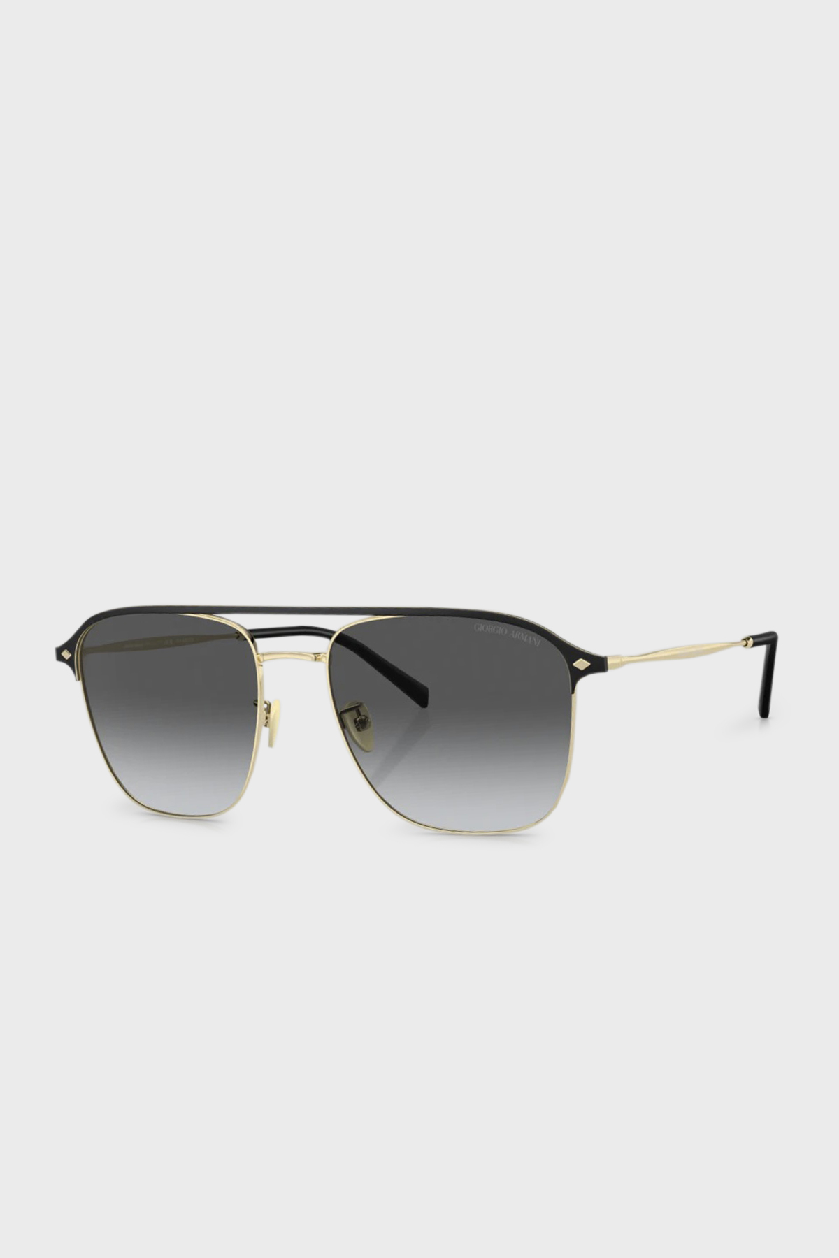 Giorgio Armani Polarize Oval Güneş Erkek Gözlük 0AR6154 3013T3 57 Soluk Altın-Gradyan Gri Polari
