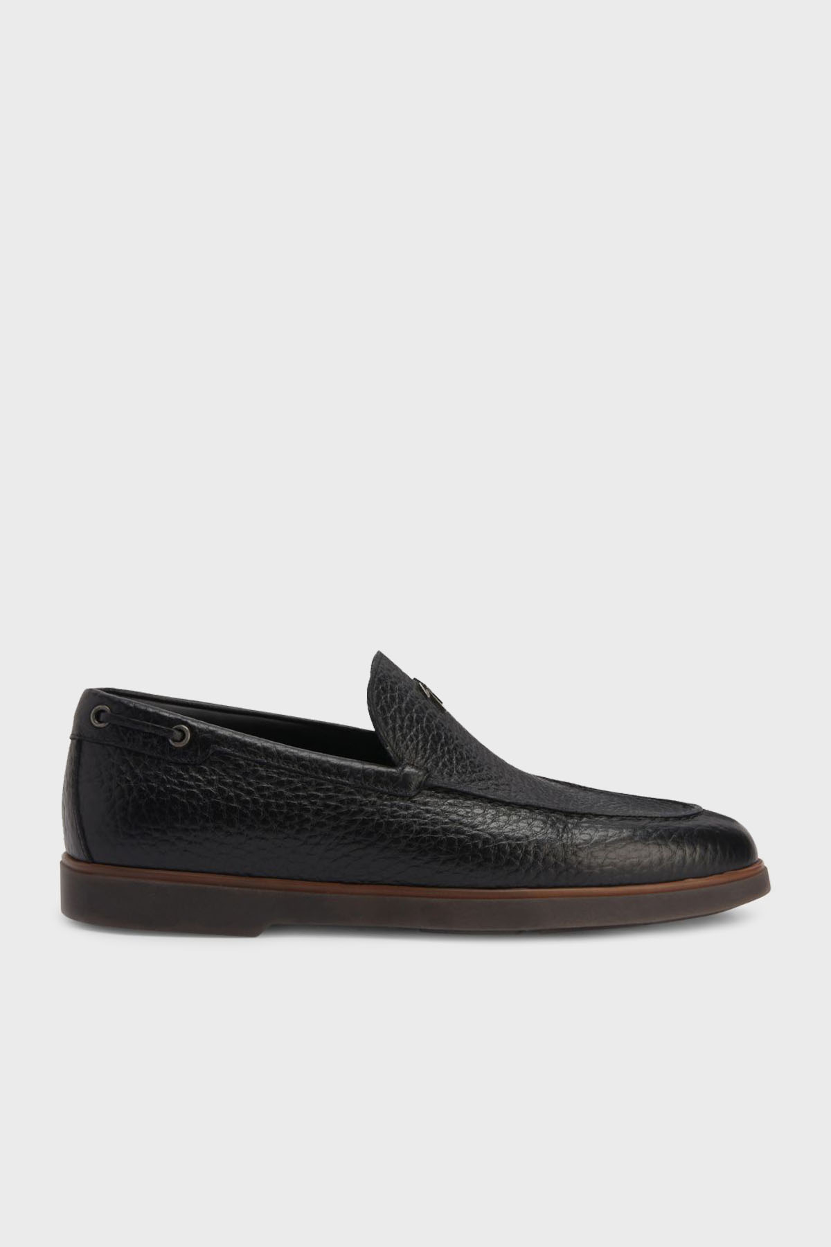Giuseppe Zanotti Logolu Deri Erkek Ayakkabı EU40021-010 SİYAH