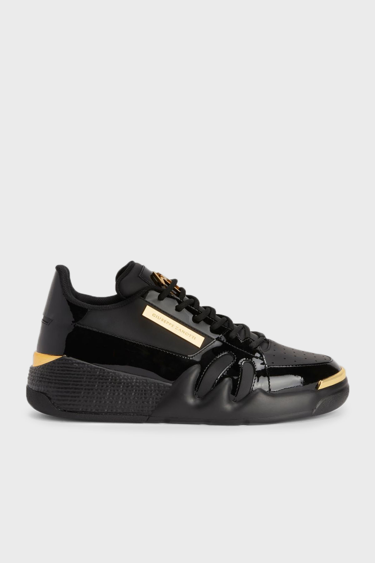 Giuseppe Zanotti Logolu Hakiki Deri Sneaker Erkek Ayakkabı RM40002-002 SİYAH