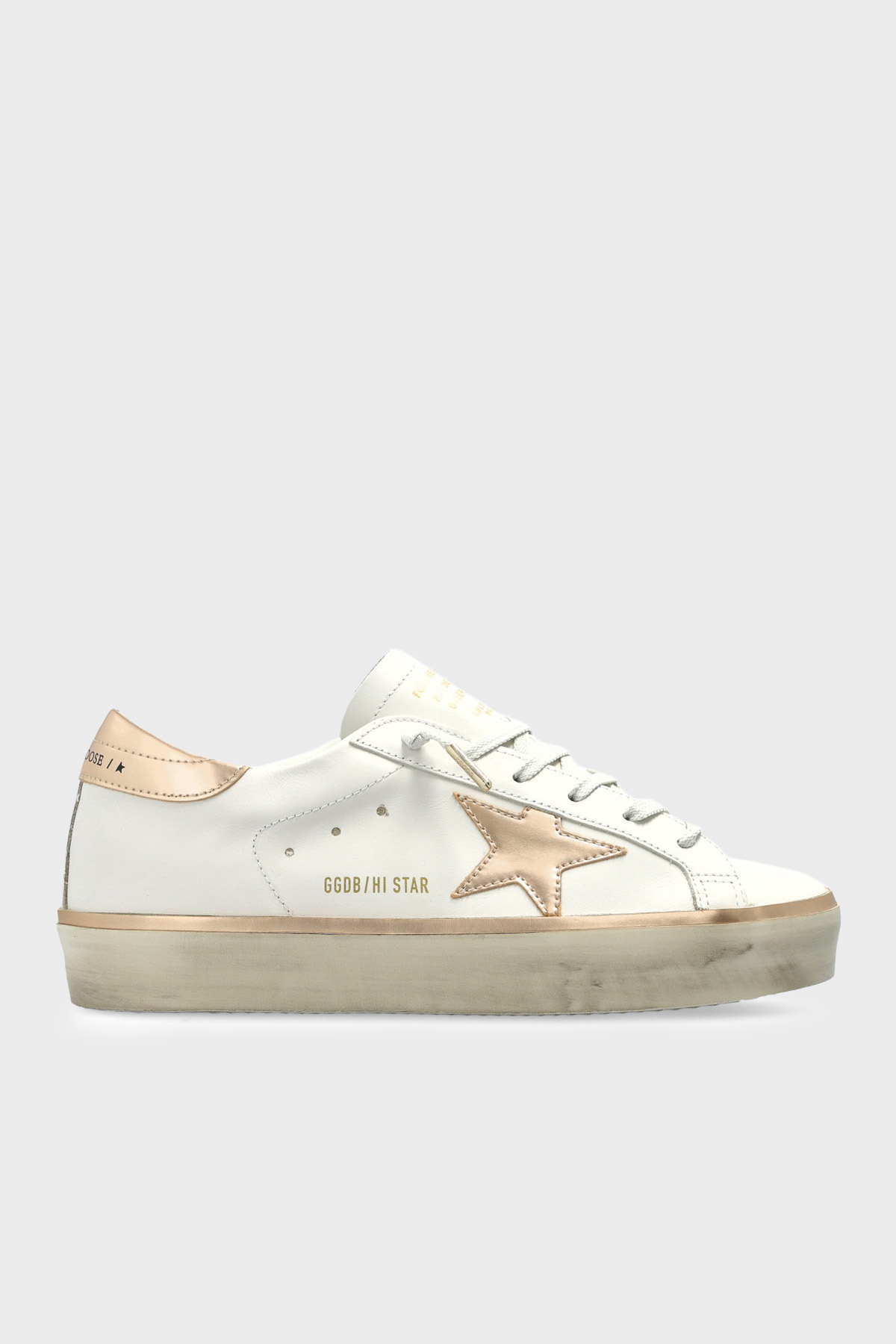 Golden Goose Logolu Deri Sneaker Kadın Ayakkabı GWF00118.F008128.10961 BEYAZ