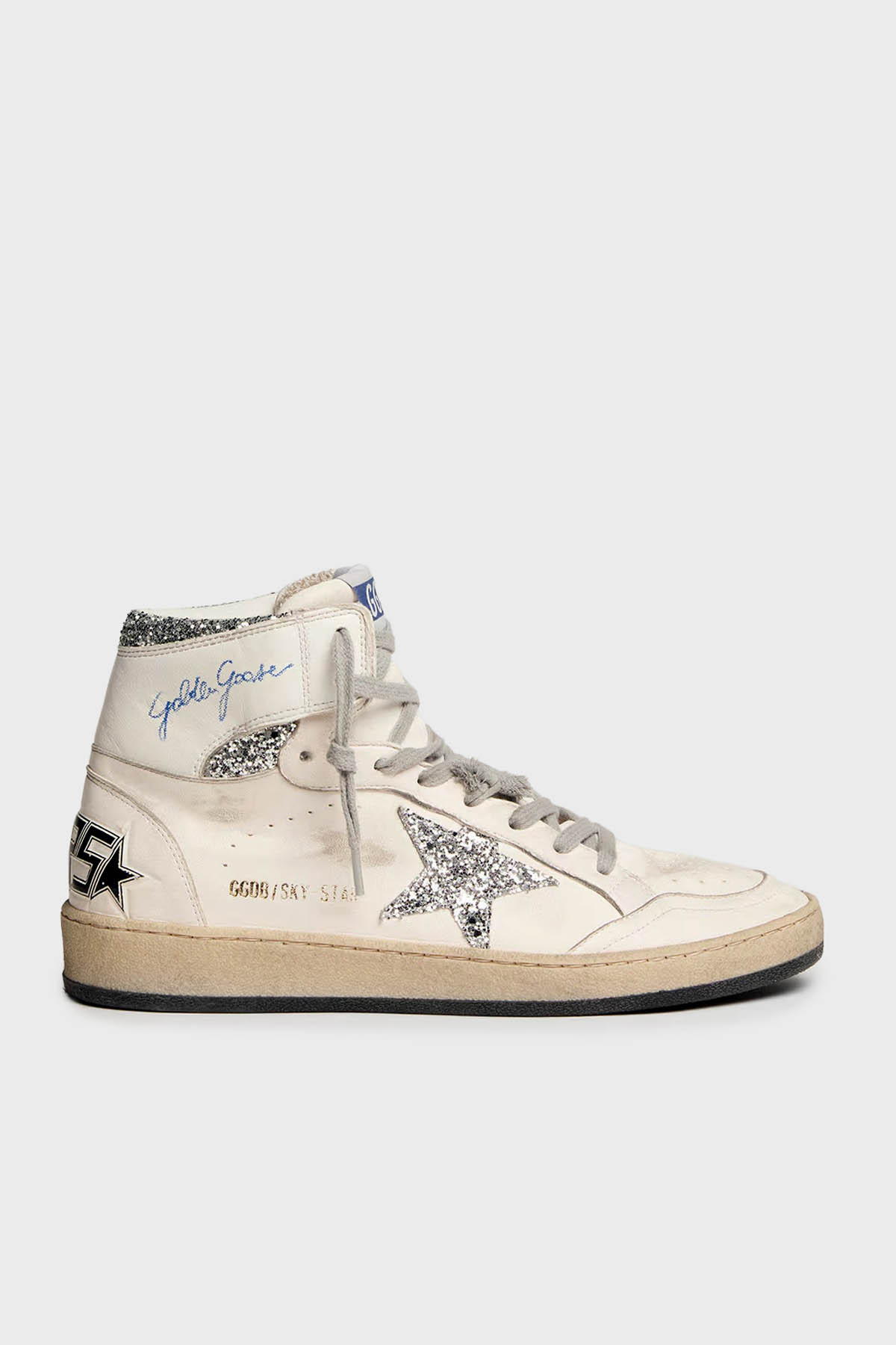 Golden Goose Logolu Hakiki Deri Sim Detaylı Bilekli Sneaker Kadın Ayakkabı GWF00230.F002192.80185 BEYAZ