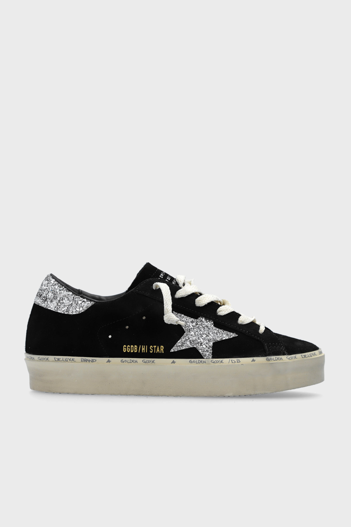 Golden Goose Simli Hakiki Deri Kalın Tabanlı Sneaker Kadın Ayakkabı GWF00118.F006389.90179 SİYAH