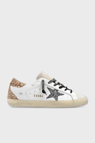 Golden Goose Vintage Hakiki Deri Sneaker Bayan Ayakkabı GWF00102.F005358.82532 BEYAZ - Golden Goose