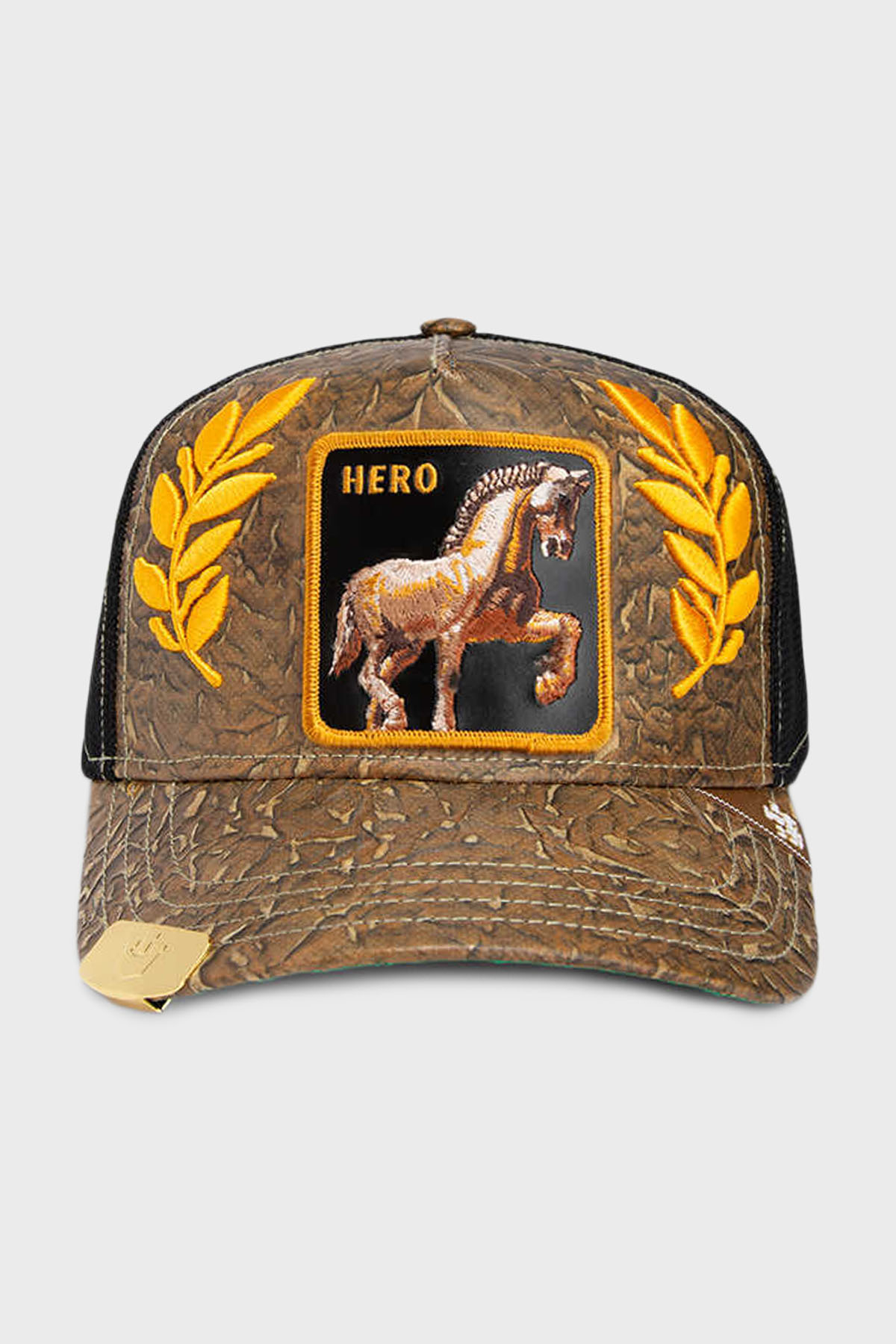 Goorin Bros Animal Figürlü File Detaylı Unisex Şapka 1011838 KAHVE