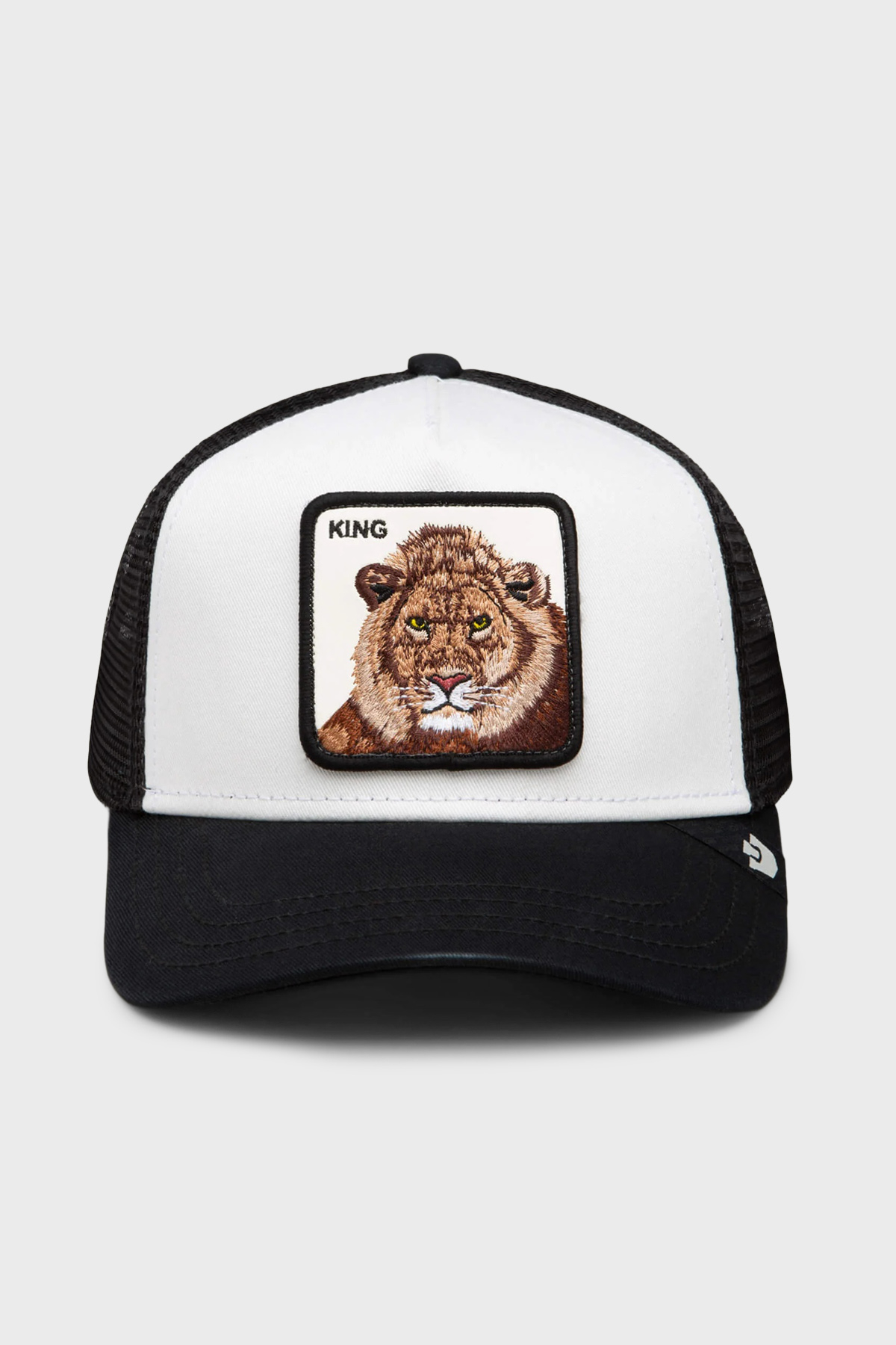 Goorin Bros King Trucker Pamuk Karışımlı File Detaylı Unisex Şapka 1012459 SİYAH BEYAZ