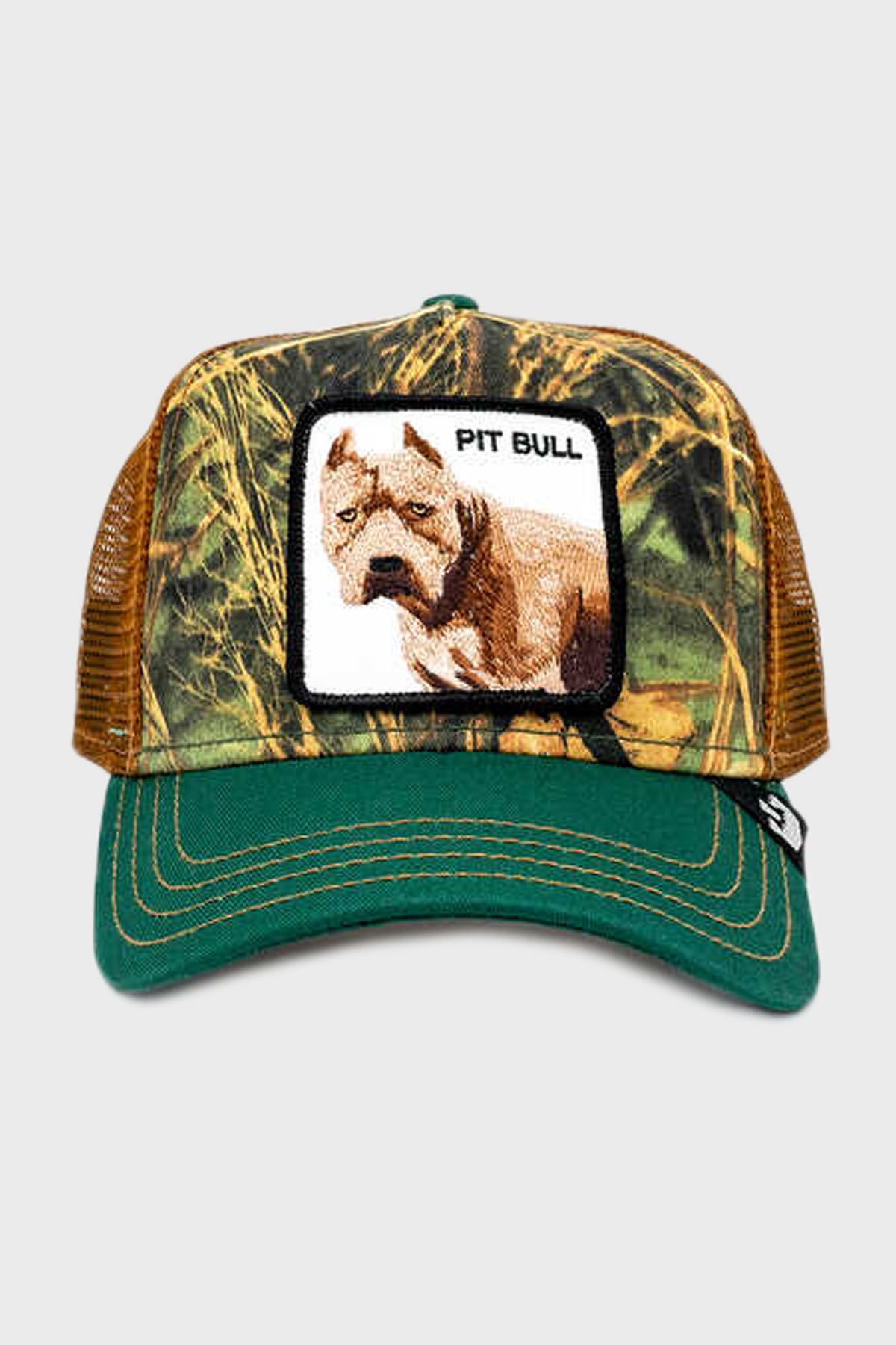 Goorin Bros Pitbull Animal Figürlü File Detaylı Unisex Şapka 1010621 GRİ