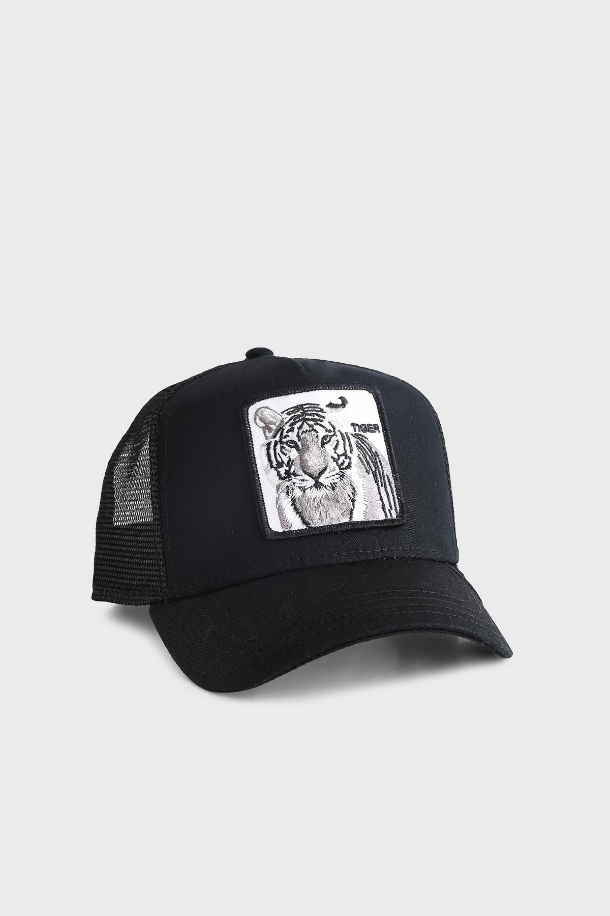 Goorin Bros 101-0392 The White Tiger Pamuklu Animal Desenli Unisex Şapka 1010392 SİYAH