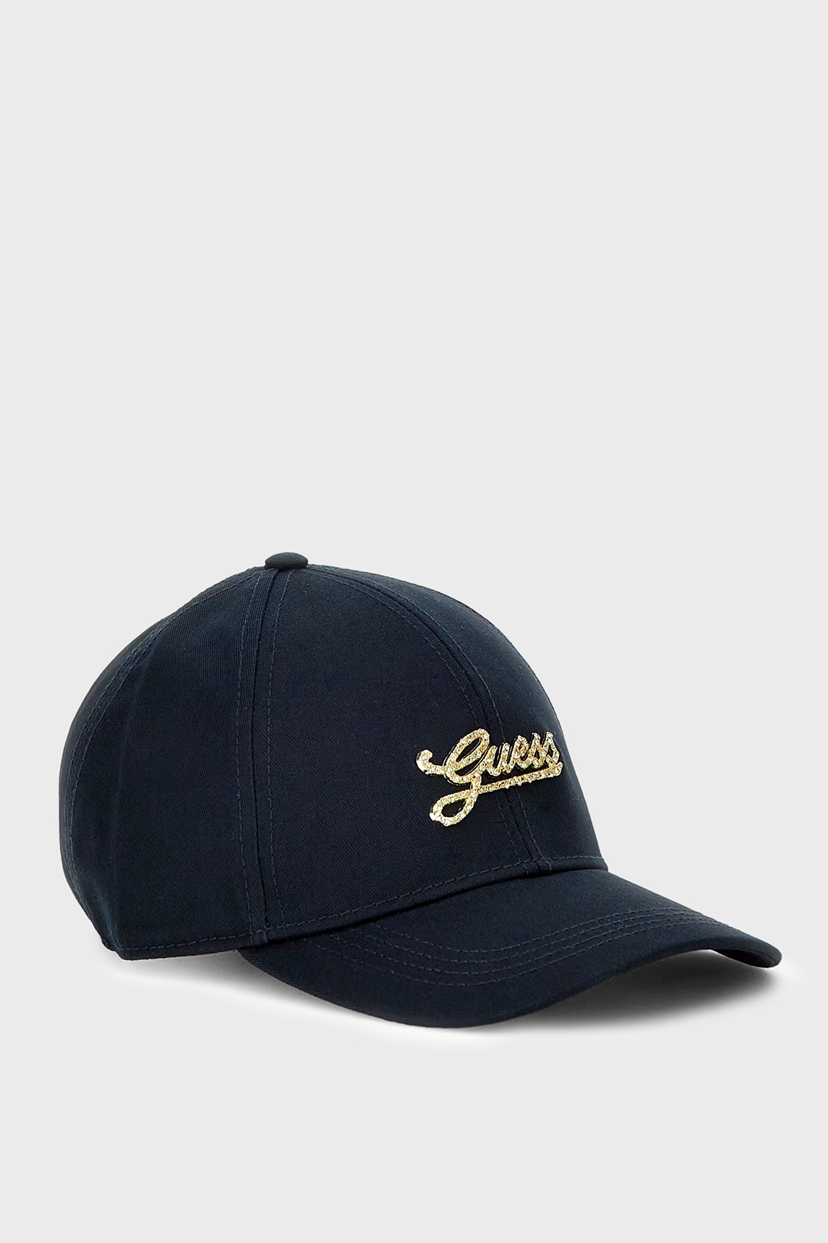 Guess % 100 Pamuklu Taşlı Logo  AW5475COT01 Kadın Şapka AW5475 COT01 DBL LACİVERT