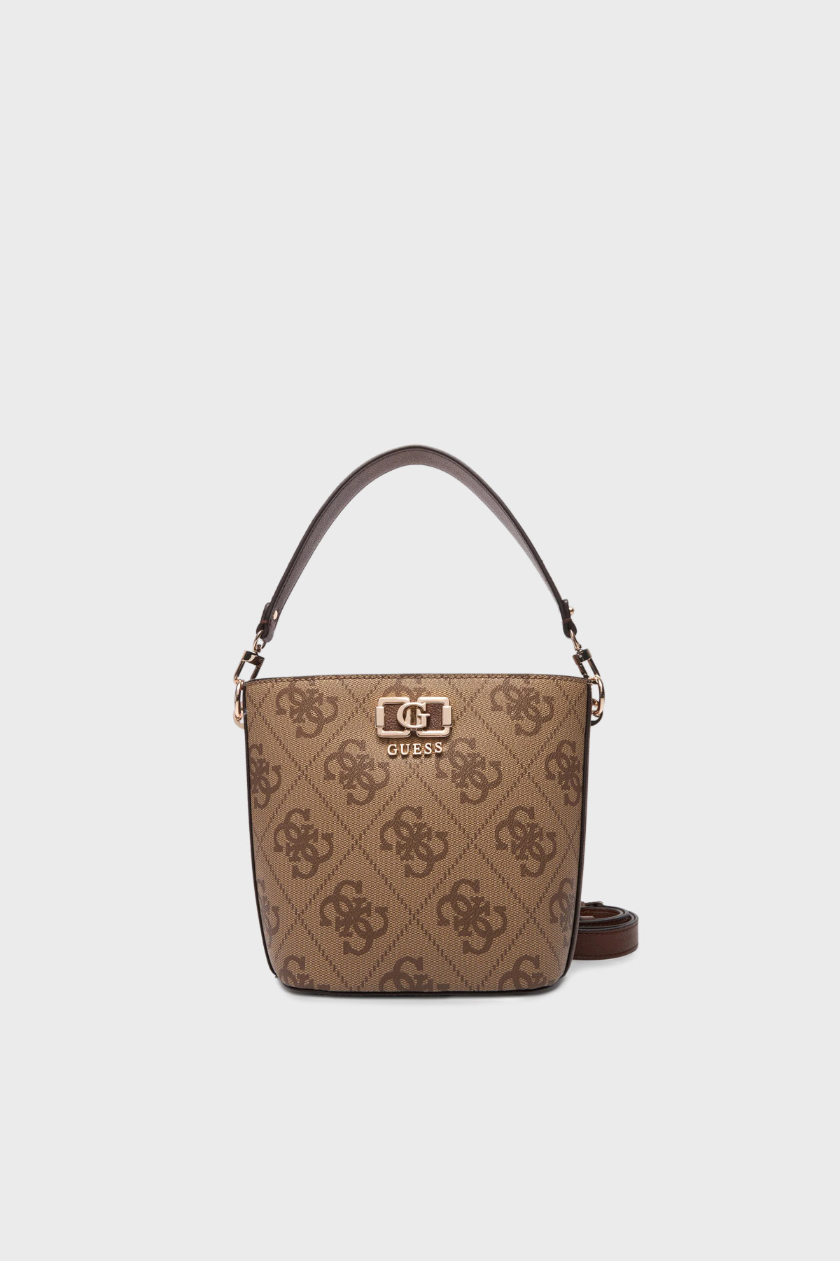 Guess 4G Logolu Çıkarılabilir Askılı  HWOS9901010 Kadın Çanta HWOS99 01010 LGW KAHVE
