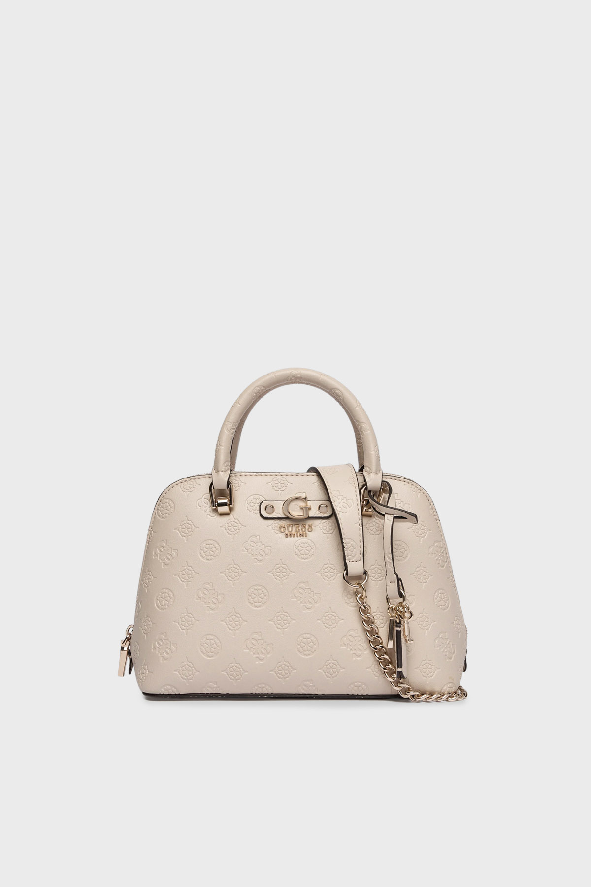 Guess 4G Logolu Çıkarılabilir Zincir Askılı  HWPD7602050 Kadın Çanta HWPD76 02050 LUG BEJ